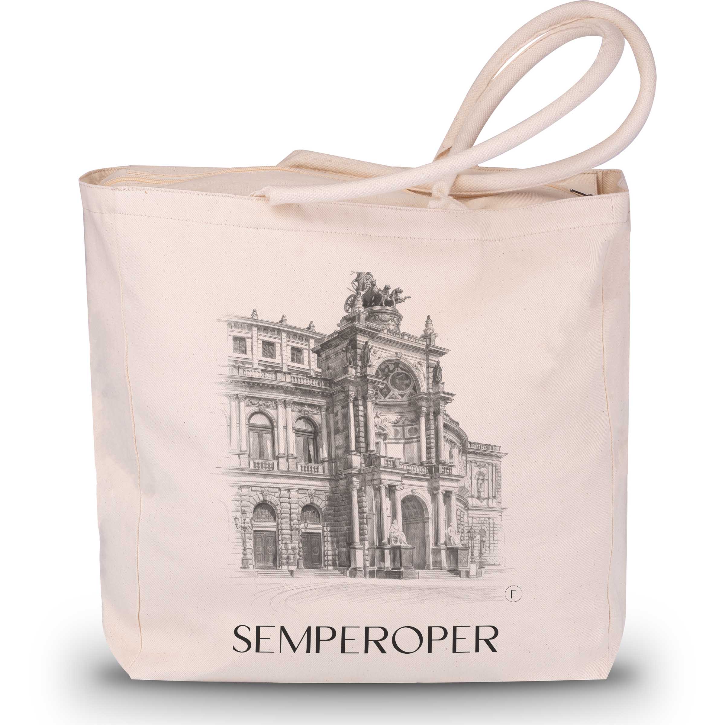 Semperoper Shopping Tasche - Dresden - Deutschland Tote Bag - Einkaufstasche im Zeichnung Stil