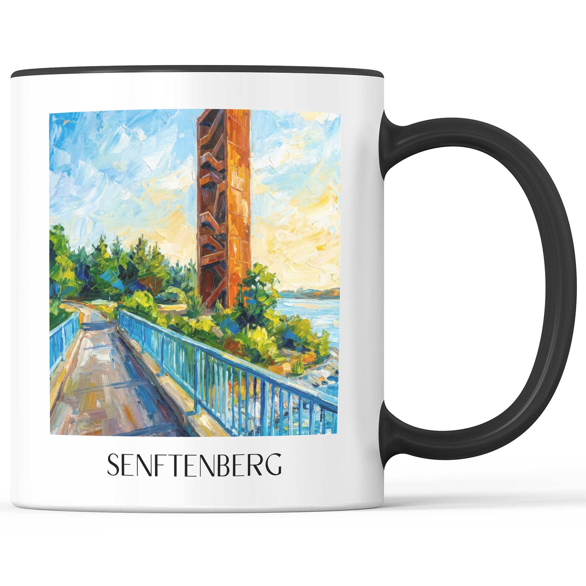 senftenberg-brandenburg-deutschland-kaffeebecher-oil-painting-oelgemaelde