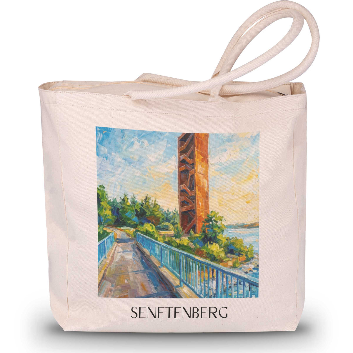 senftenberg-brandenburg-deutschland-einkaufstasche-oil-painting-oelgemaelde