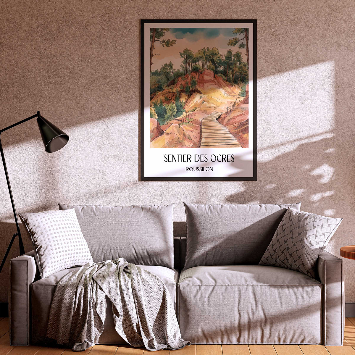 sentier-des-ocres-roussilon-frankreich-poster-aquarell