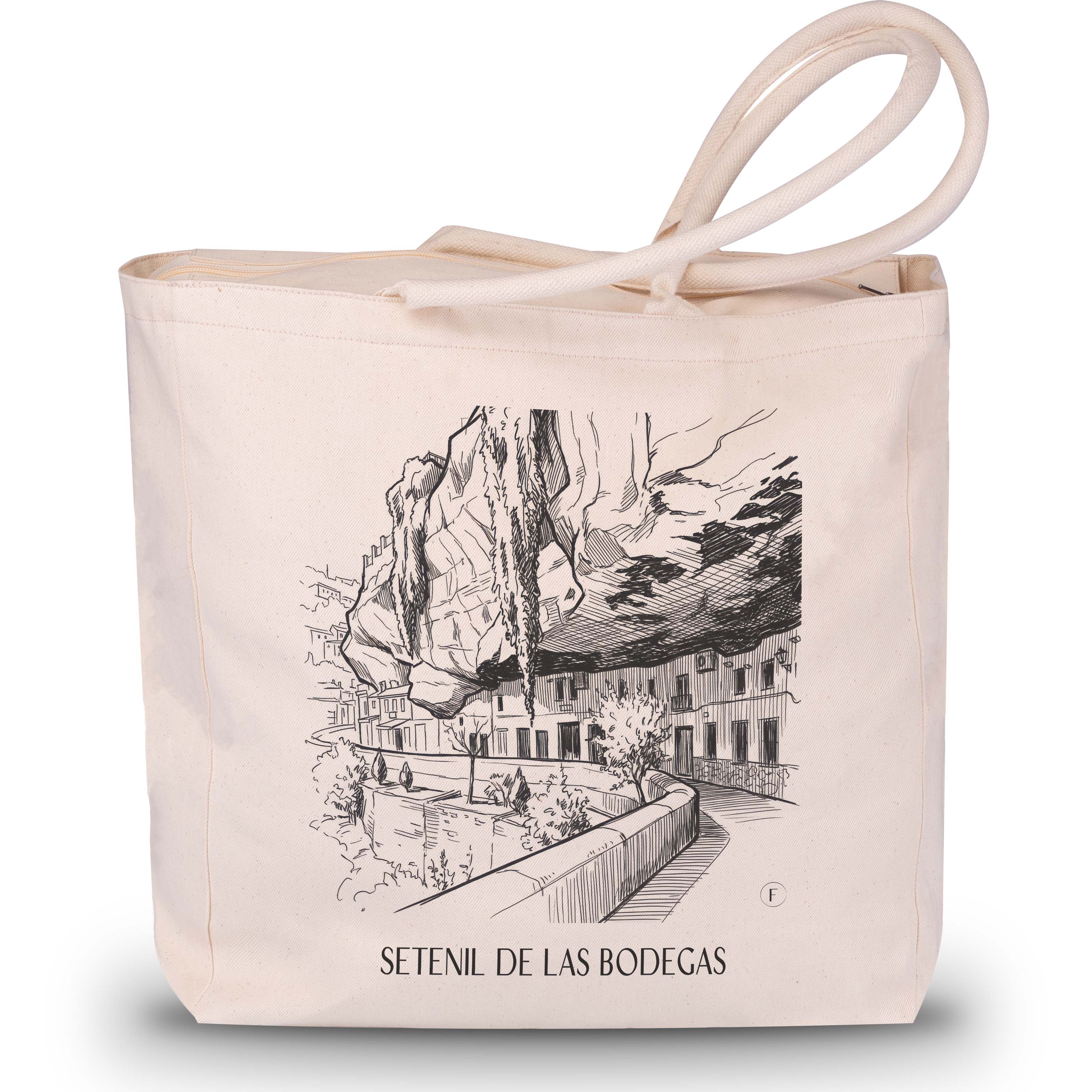setenil-de-las-bodegas-spanien-spanien-einkaufstasche-skizze