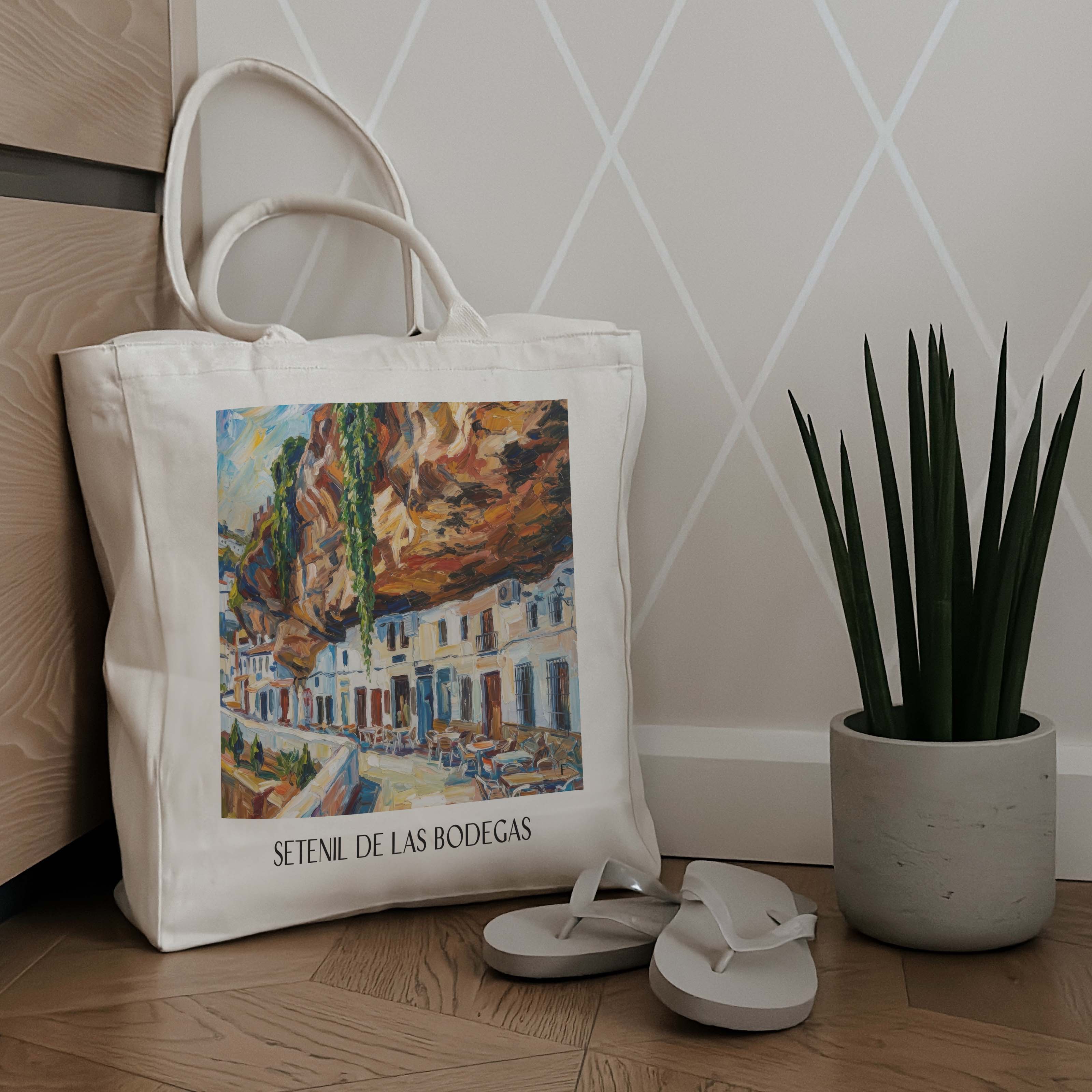 setenil-de-las-bodegas-spanien-spanien-einkaufstasche-oil-painting-oelgemaelde