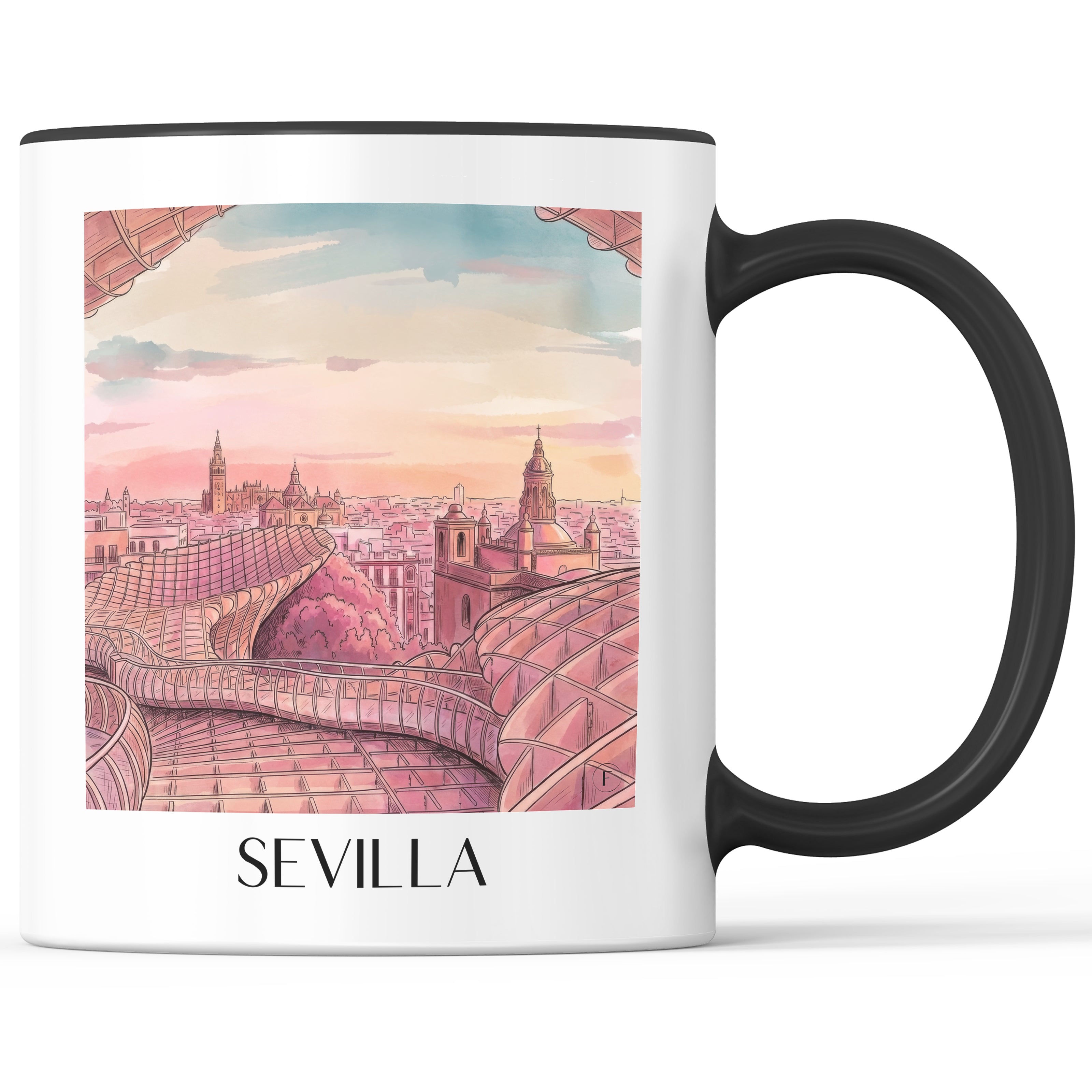 sevilla-spanien-spanien-kaffeebecher-aquarell-pink-rosa