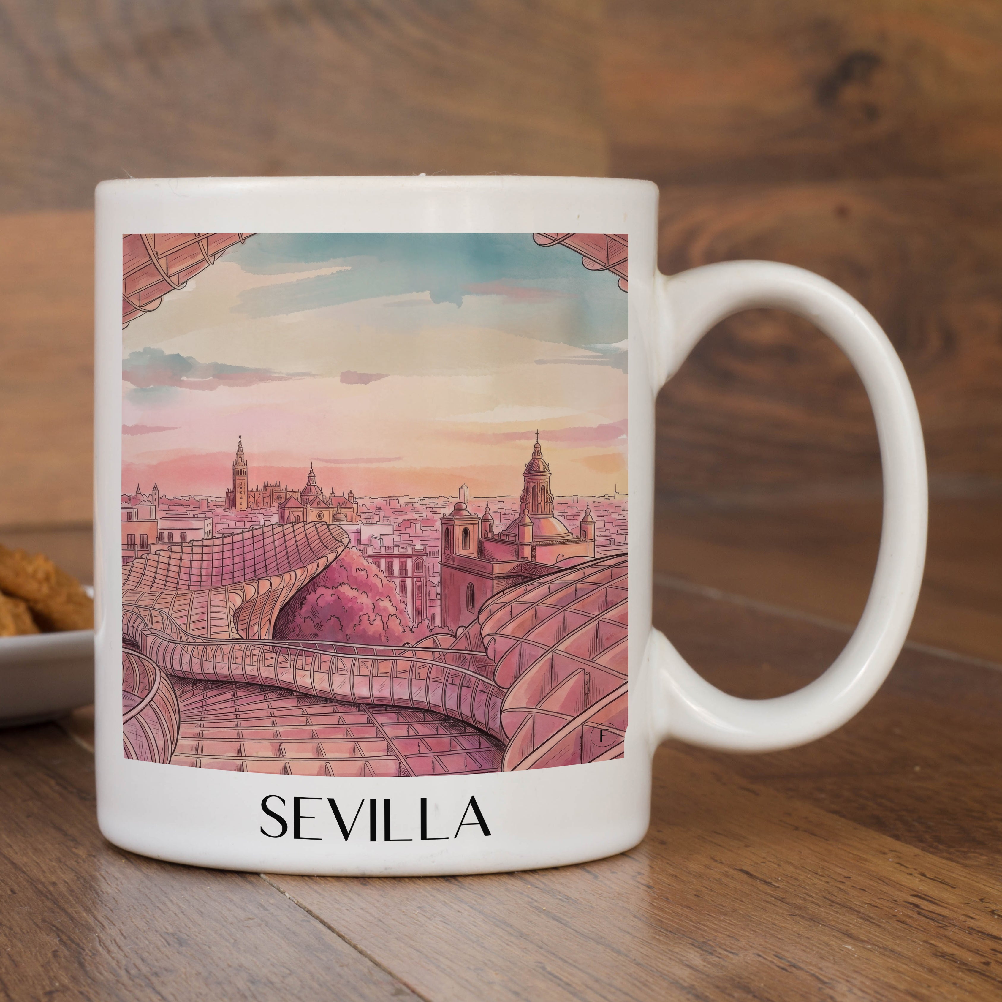 sevilla-spanien-spanien-kaffeebecher-aquarell-pink-rosa