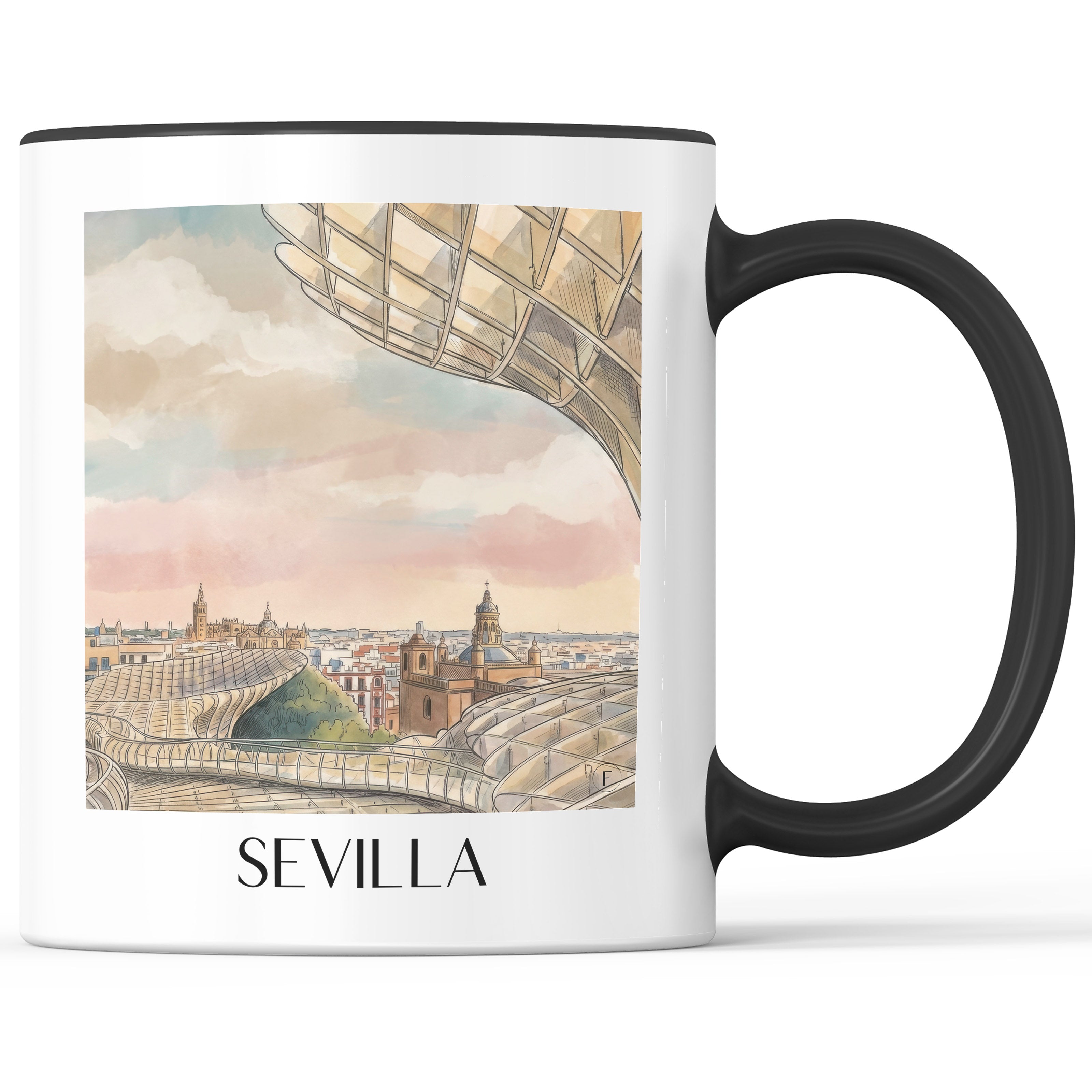 sevilla-spanien-spanien-kaffeebecher-aquarell