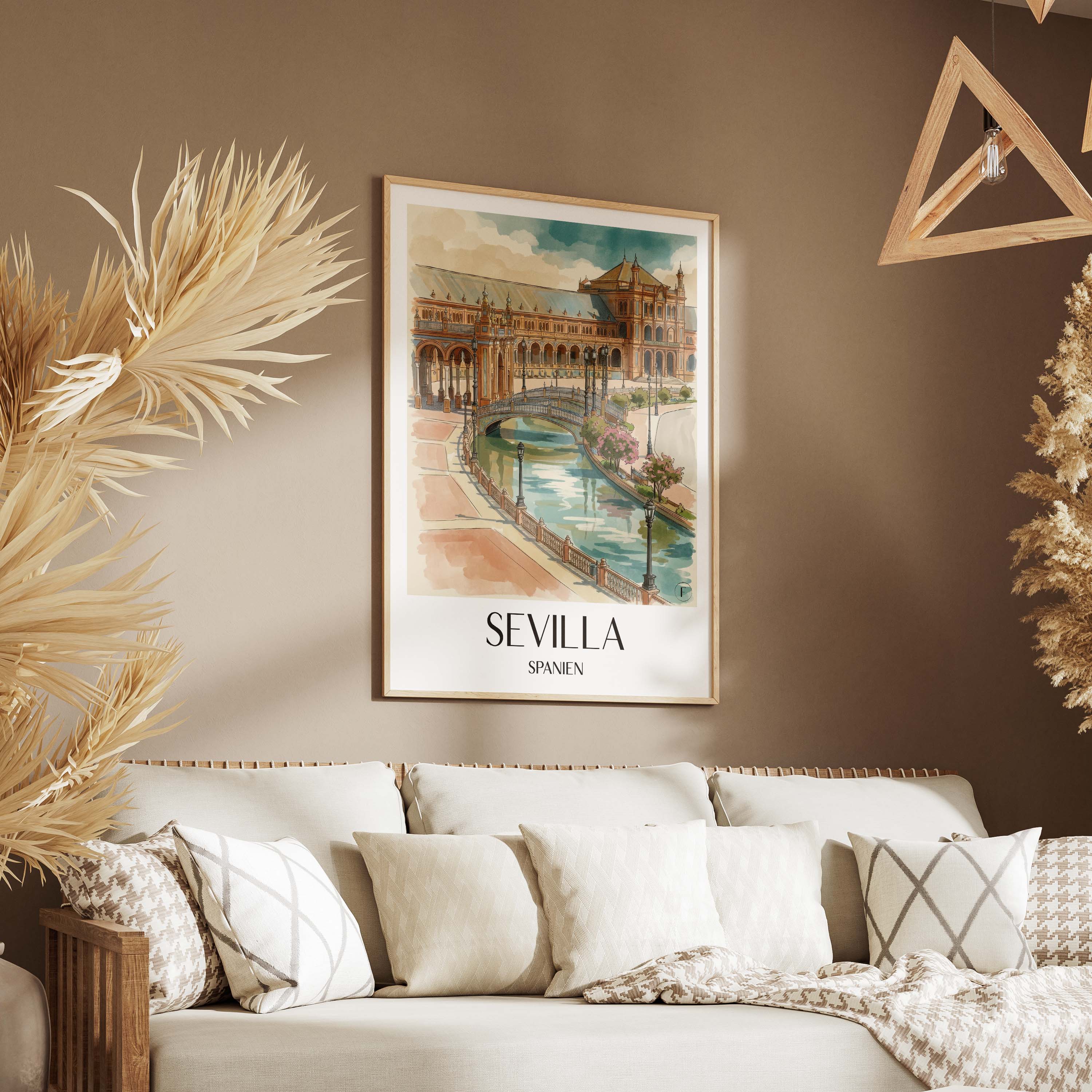 sevilla-spanien-poster-aquarell