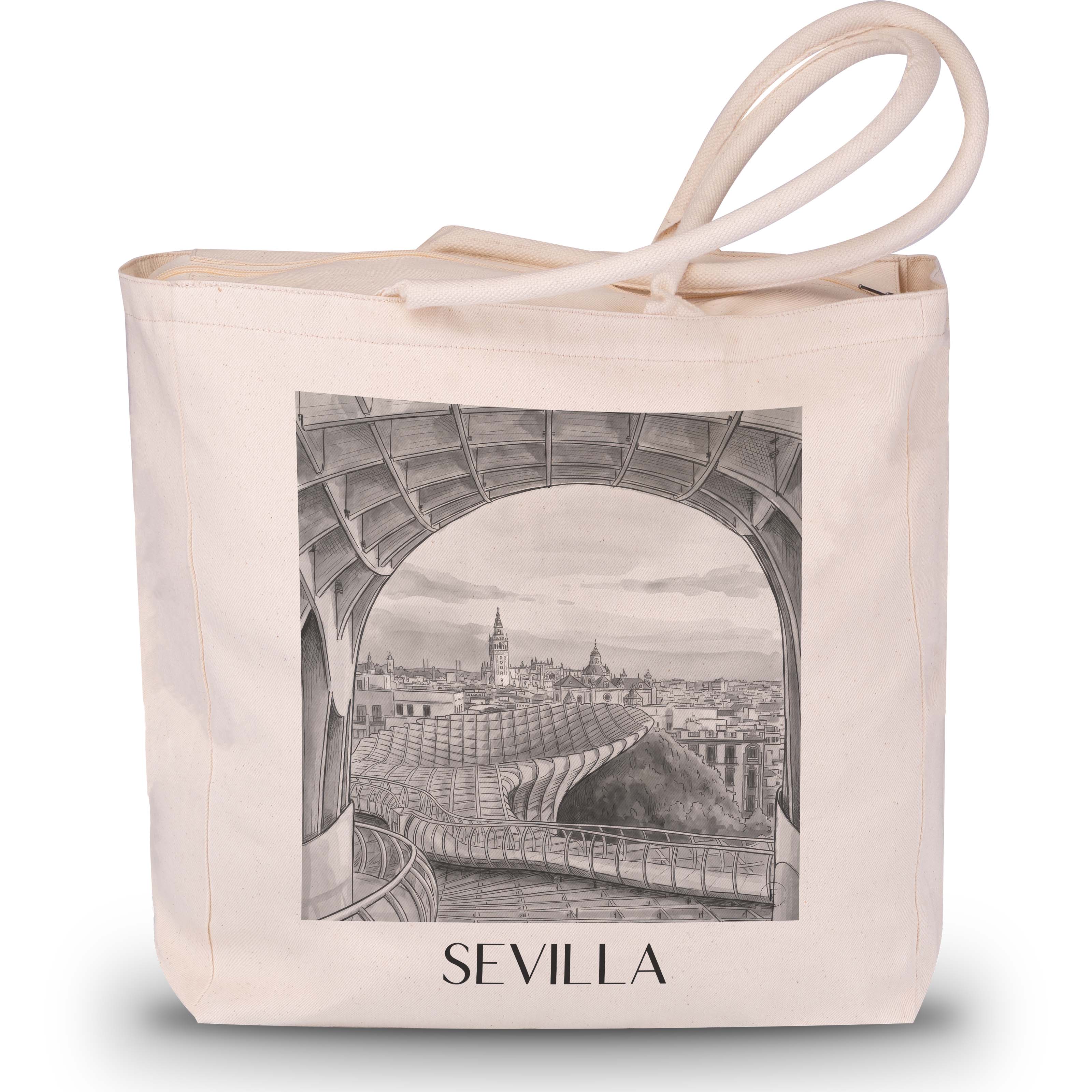 sevilla-spanien-spanien-einkaufstasche-aquarell-schwarz-weiss