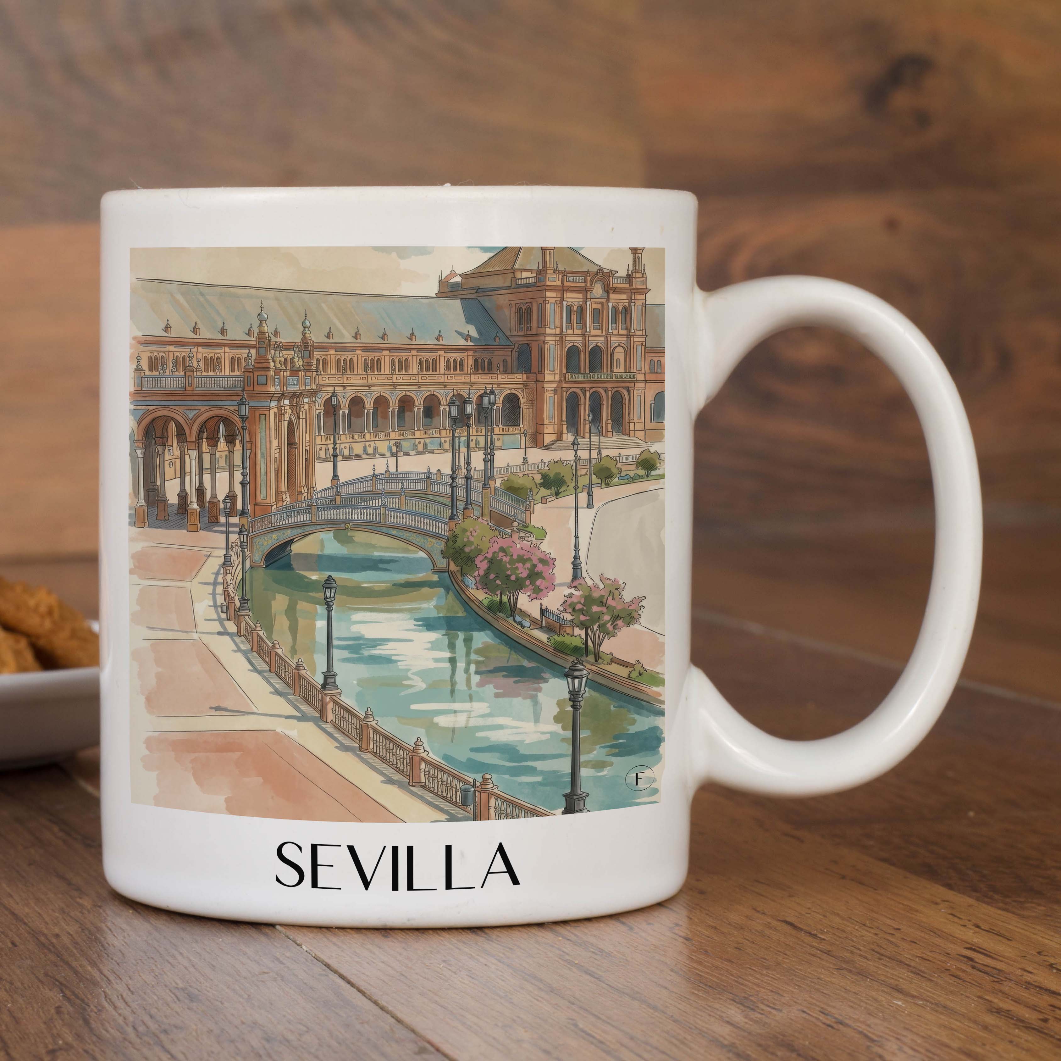 sevilla-spanien-kaffeebecher-aquarell