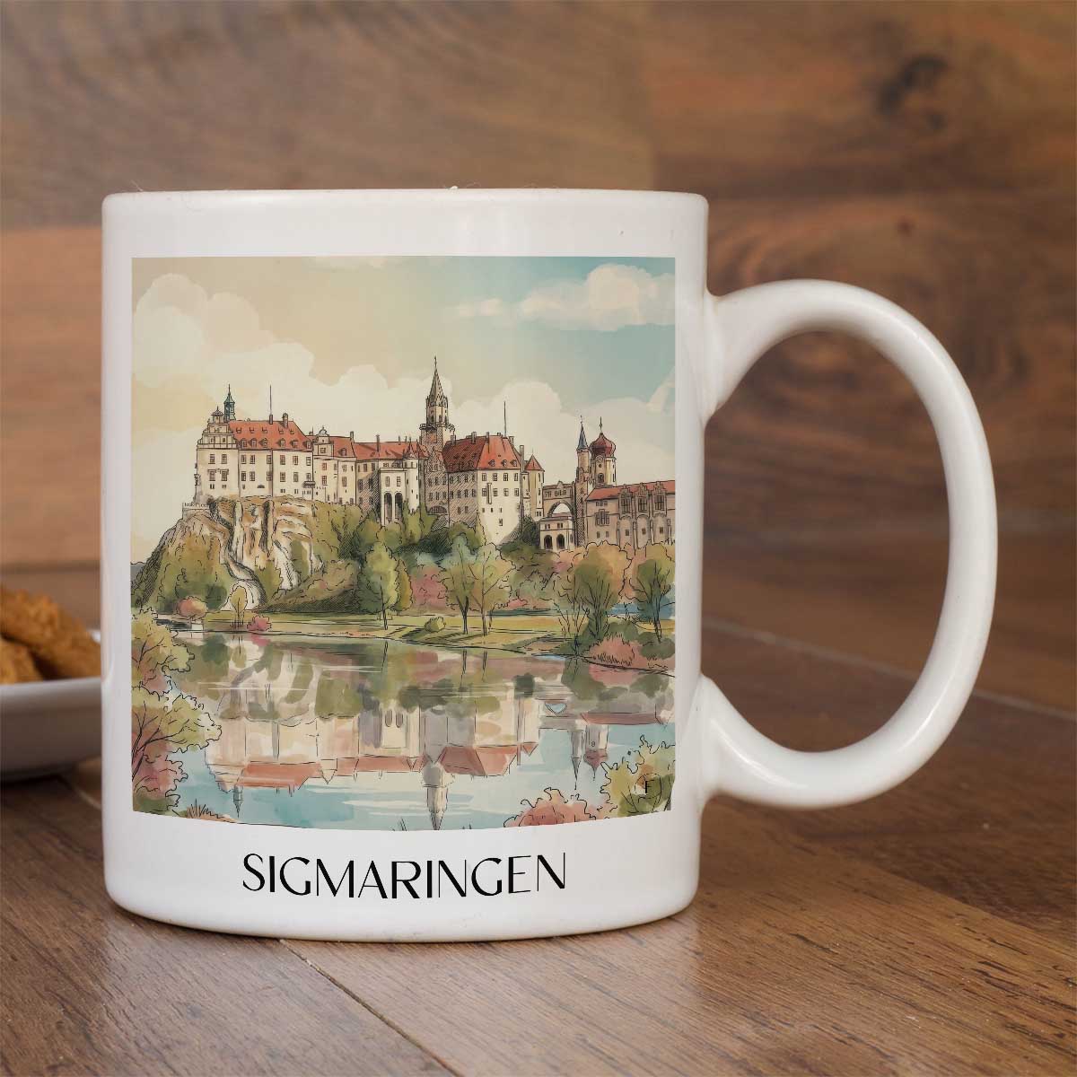 sigmaringen-schwäbische-alb-deutschland-kaffeebecher-aquarell
