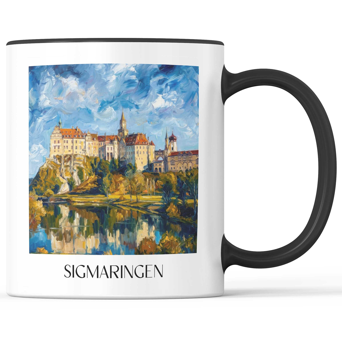 sigmaringen-schwäbische-alb-deutschland-kaffeebecher-oil-painting-oelgemaelde