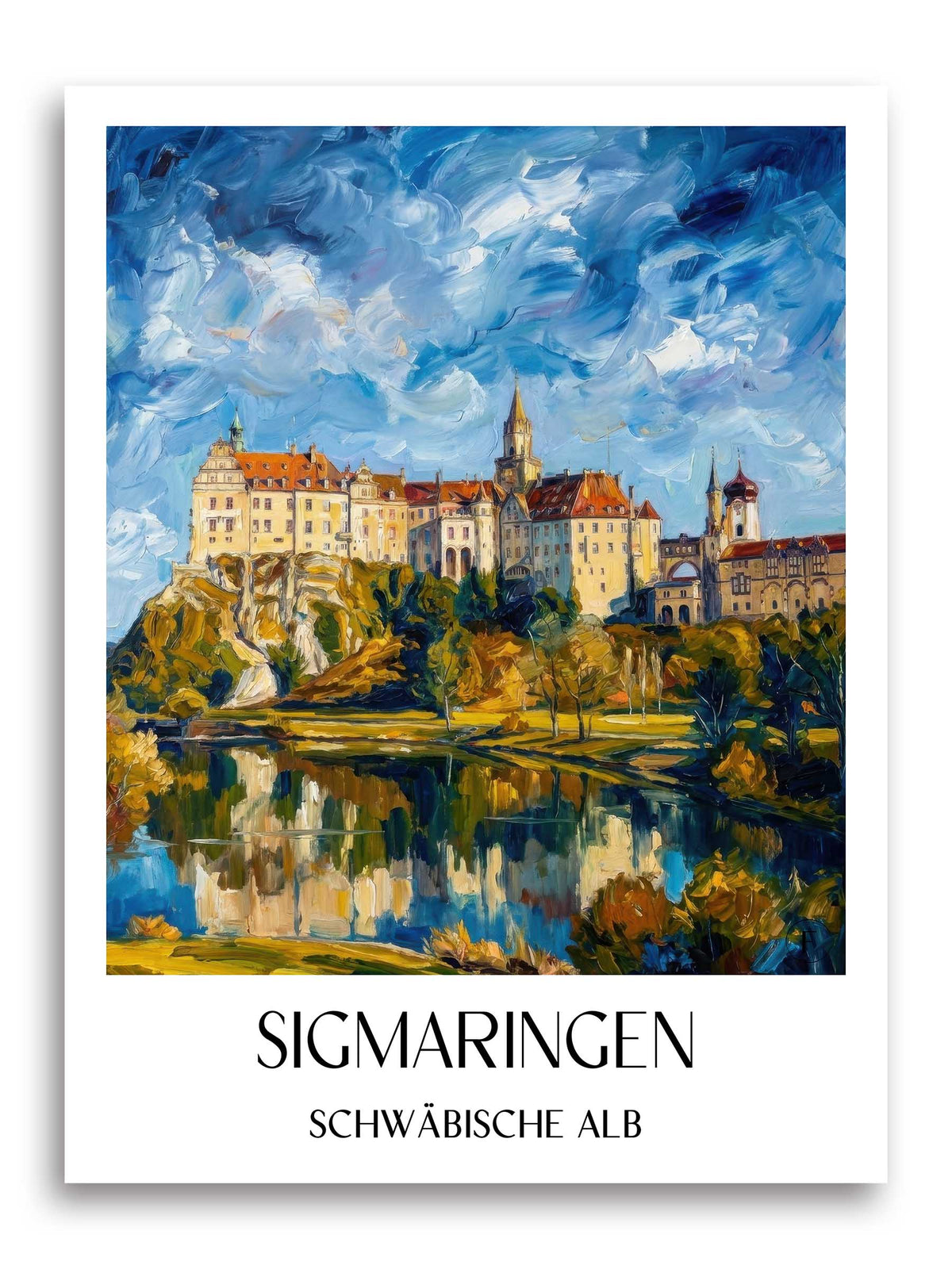 sigmaringen-schwäbische-alb-deutschland-poster-oil-painting-oelgemaelde