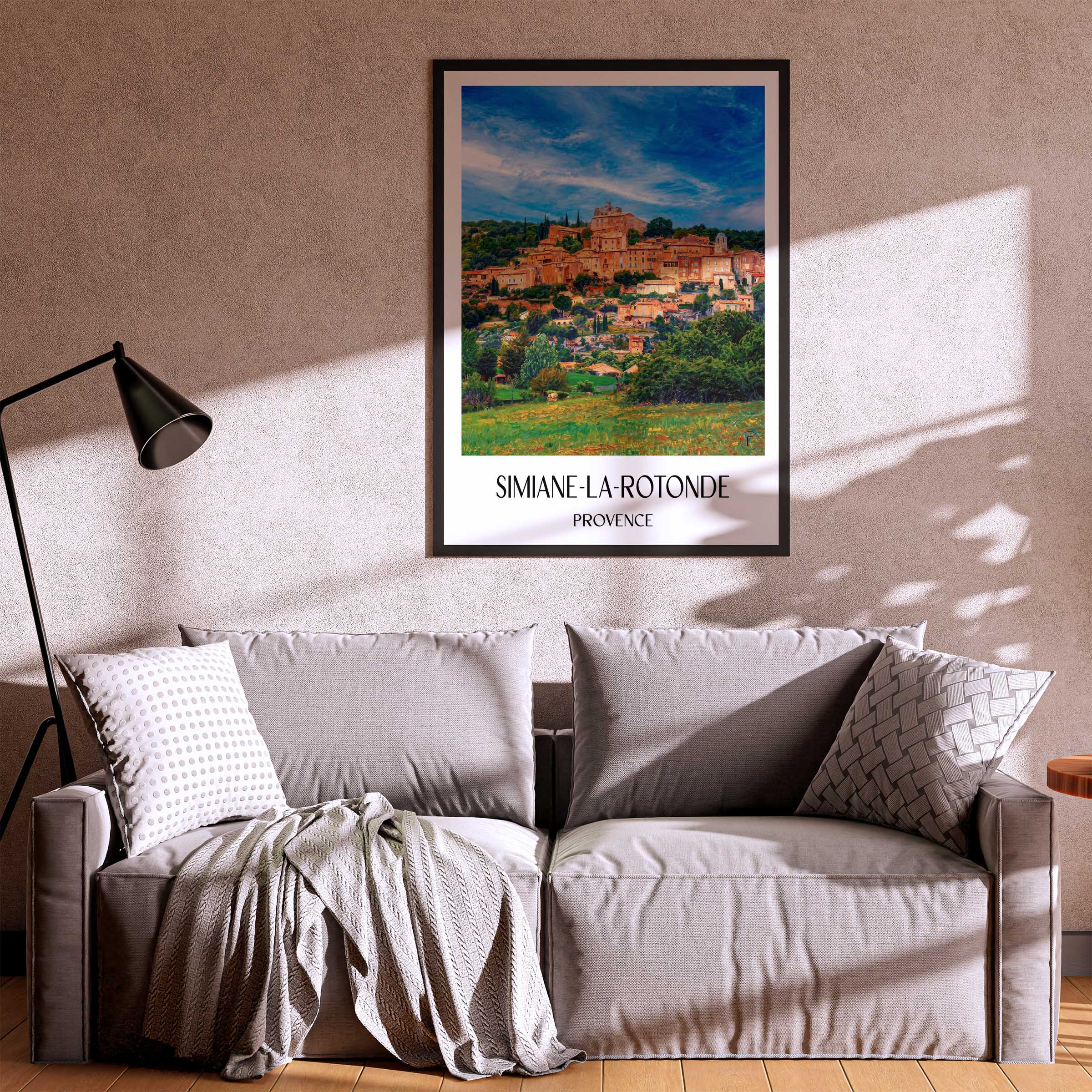 simiane-la-rotonde-provence-frankreich-poster-oil-painting-oelgemaelde