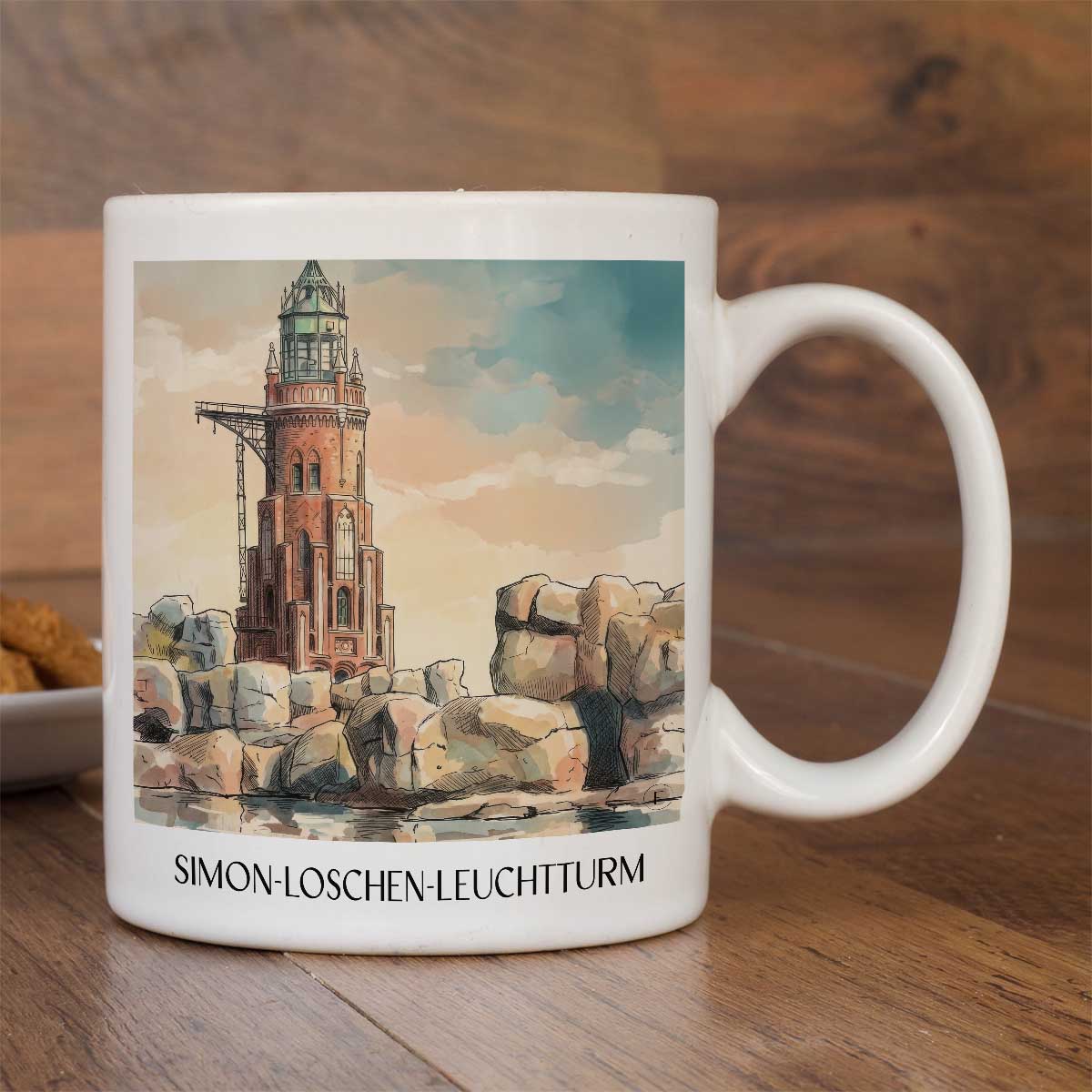 simon-loschen-leuchtturm-bremerhaven-deutschland-kaffeebecher-aquarell
