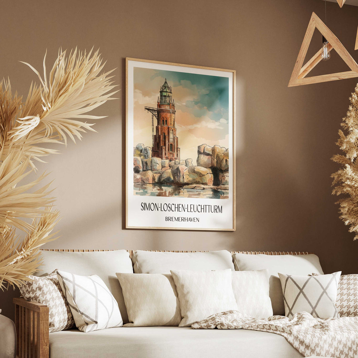 simon-loschen-leuchtturm-bremerhaven-deutschland-poster-aquarell