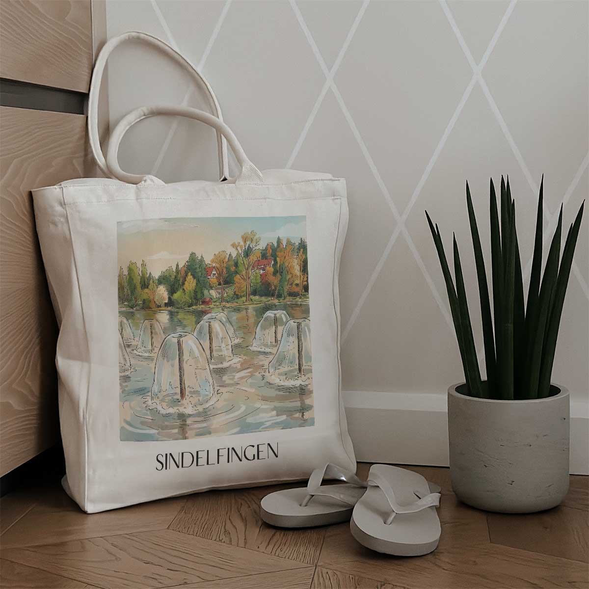 sindelfingen-württemberg-deutschland-einkaufstasche-aquarell