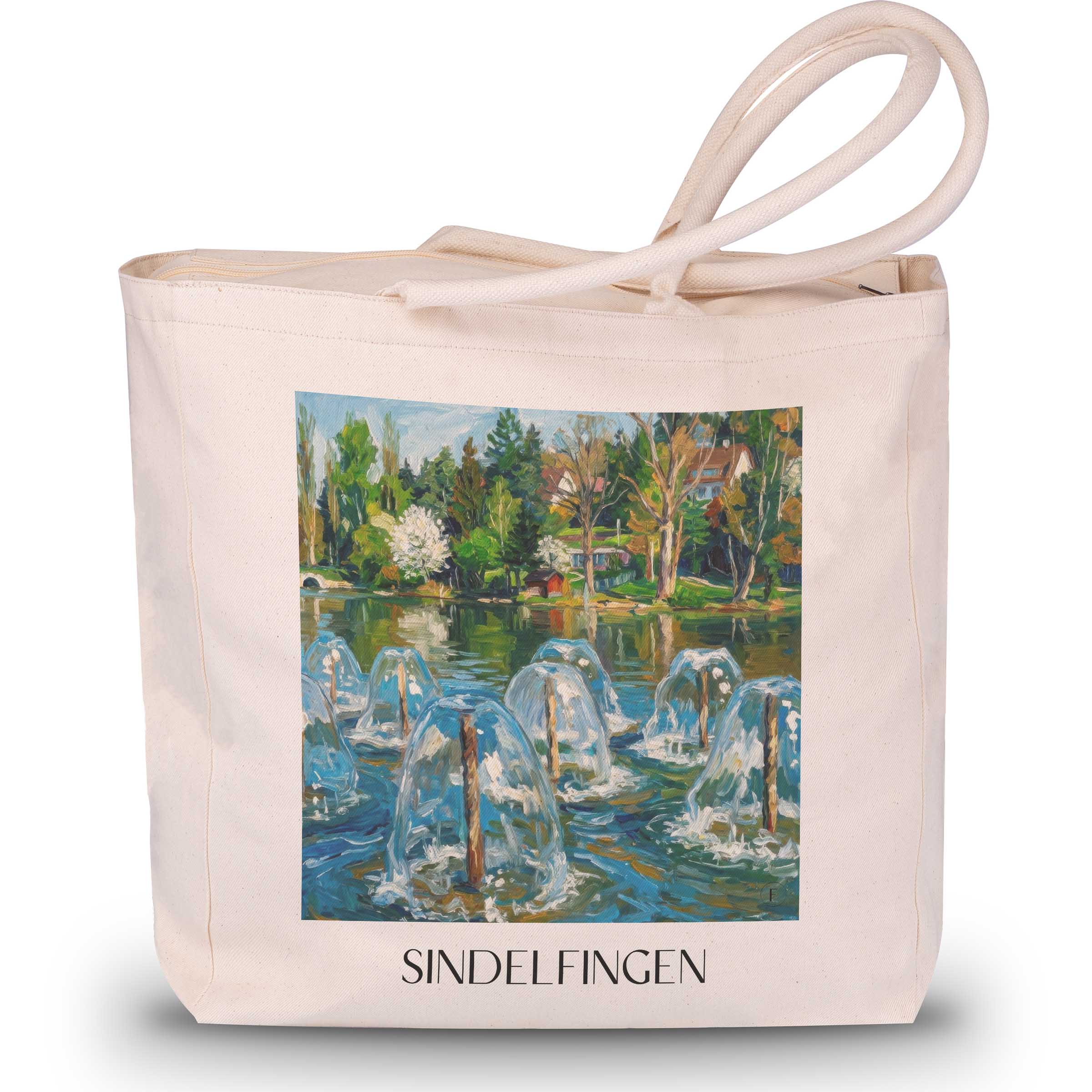 sindelfingen-württemberg-deutschland-einkaufstasche-oil-painting-oelgemaelde
