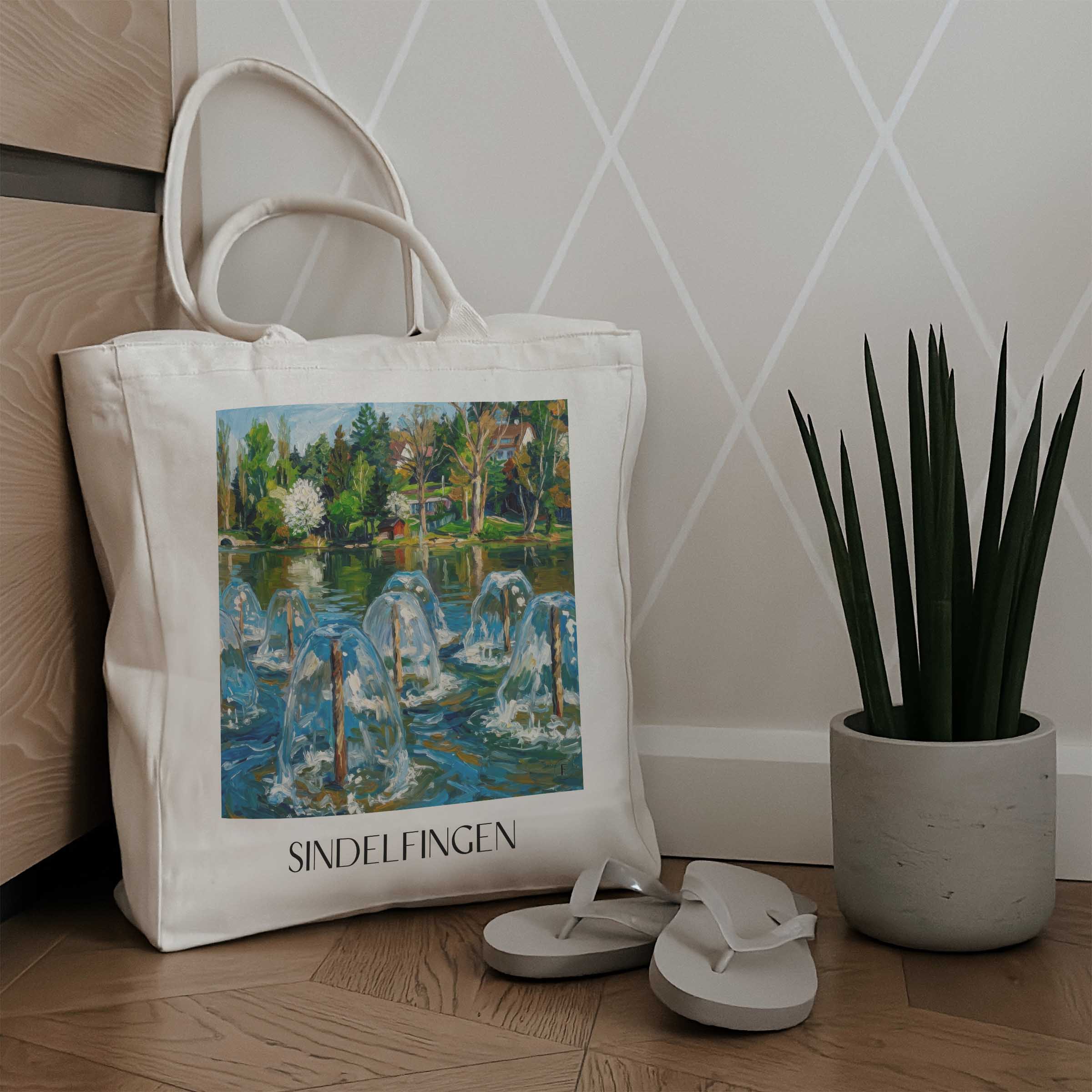 sindelfingen-württemberg-deutschland-einkaufstasche-oil-painting-oelgemaelde