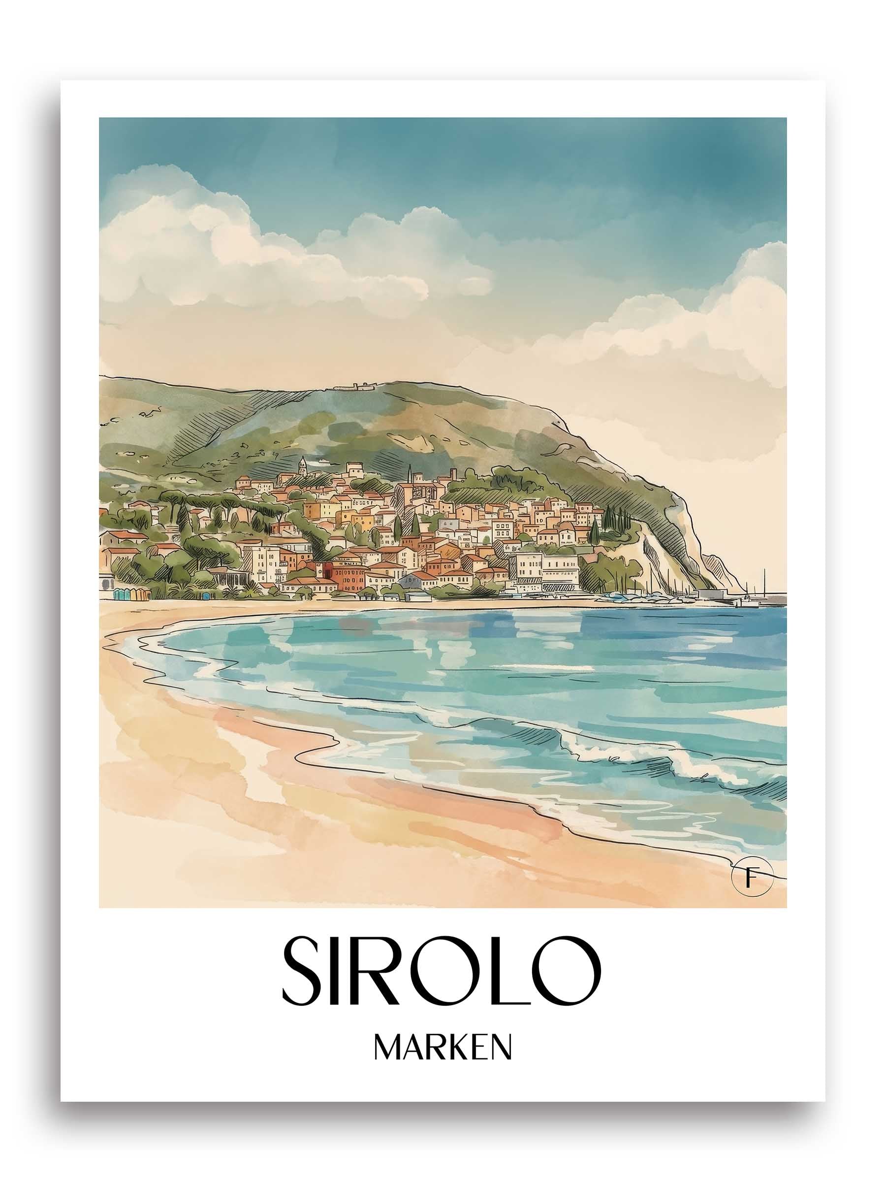 sirolo--marken-italien-poster-aquarell