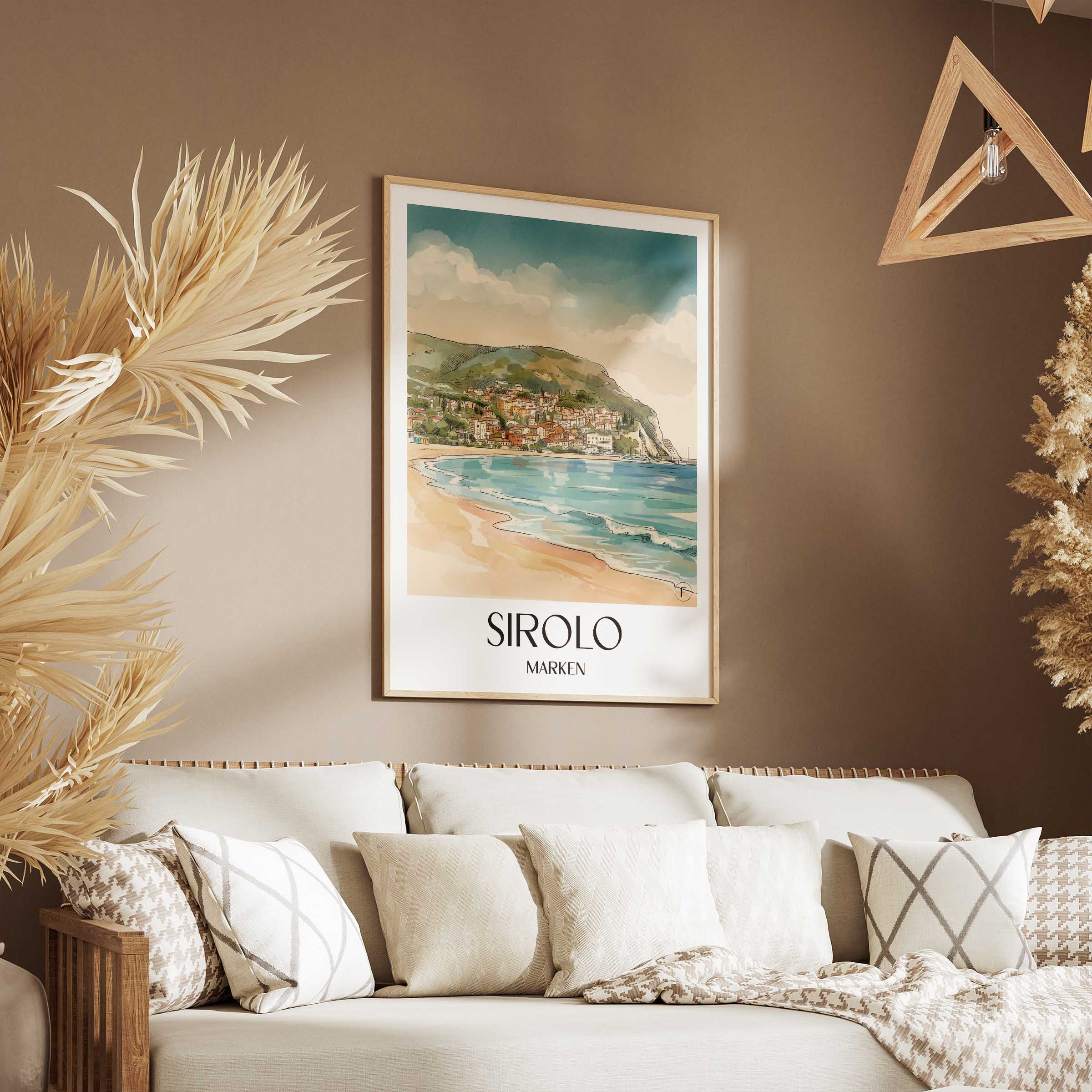sirolo--marken-italien-poster-aquarell