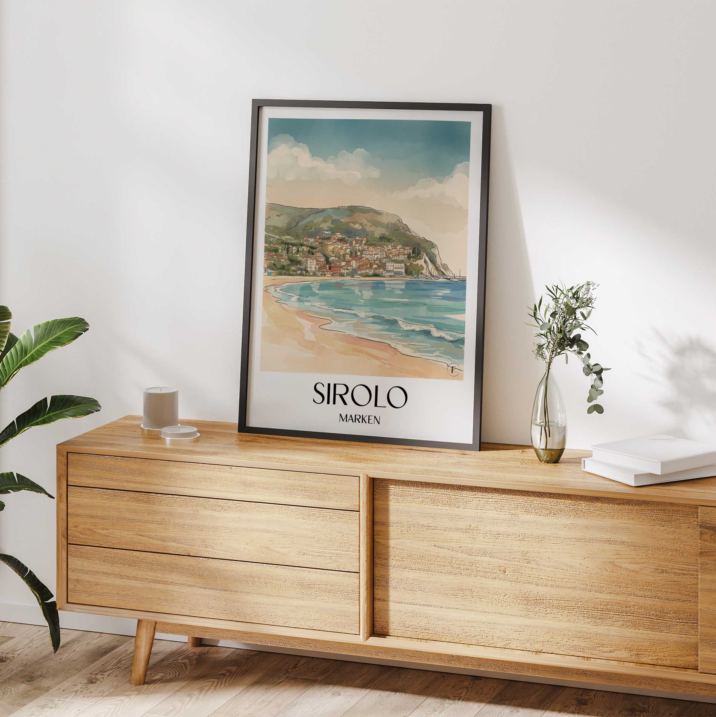 sirolo--marken-italien-poster-aquarell