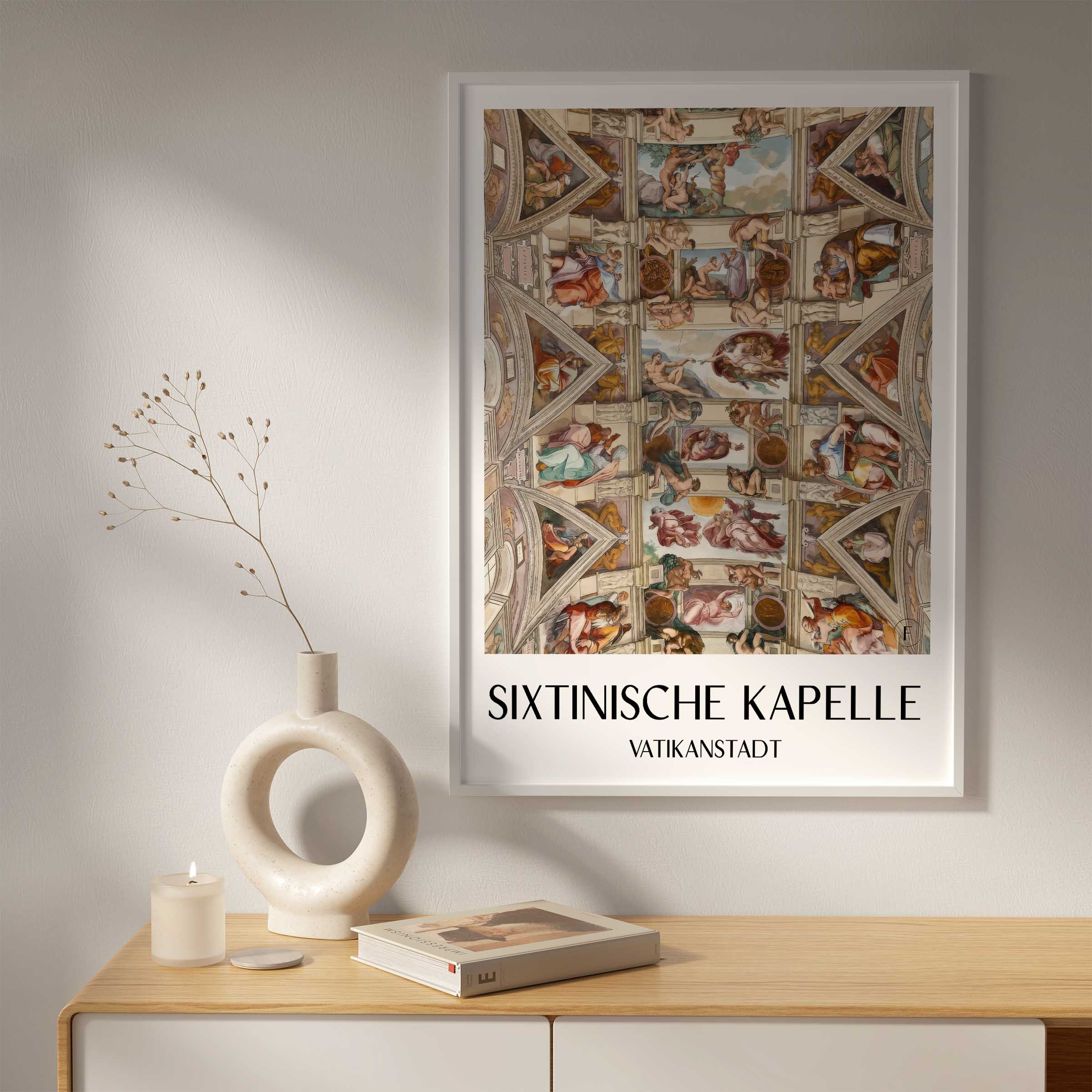 sixtinische-kapelle-vatikanstadt-italien-poster-aquarell