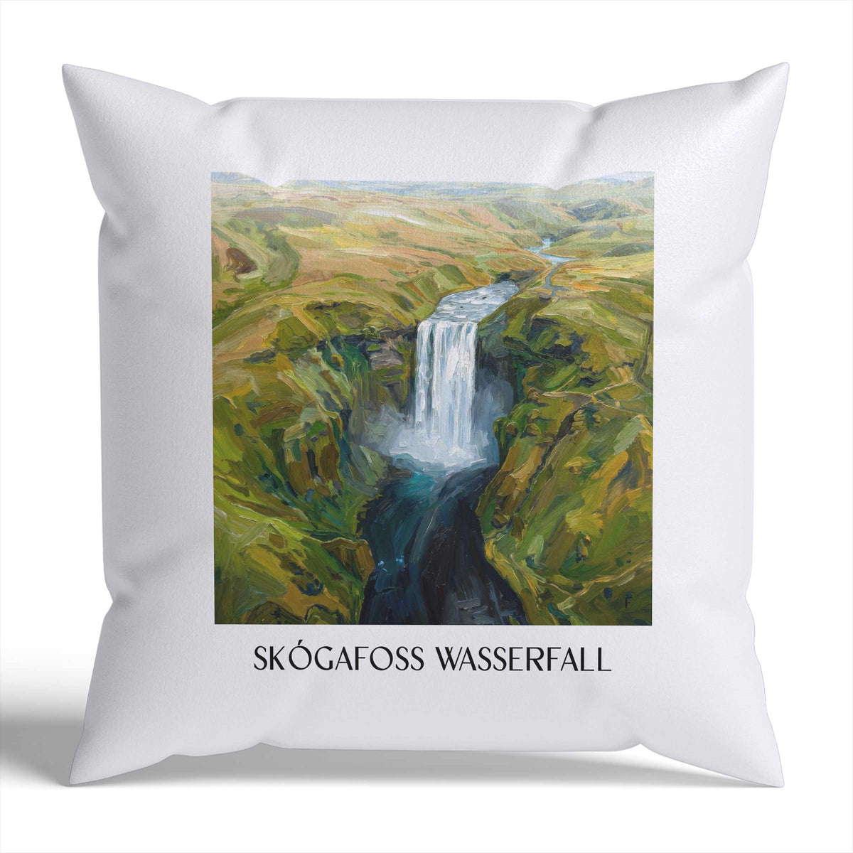skógafoss-wasserfall-island-island-kissenbezug-oil-painting-oelgemaelde