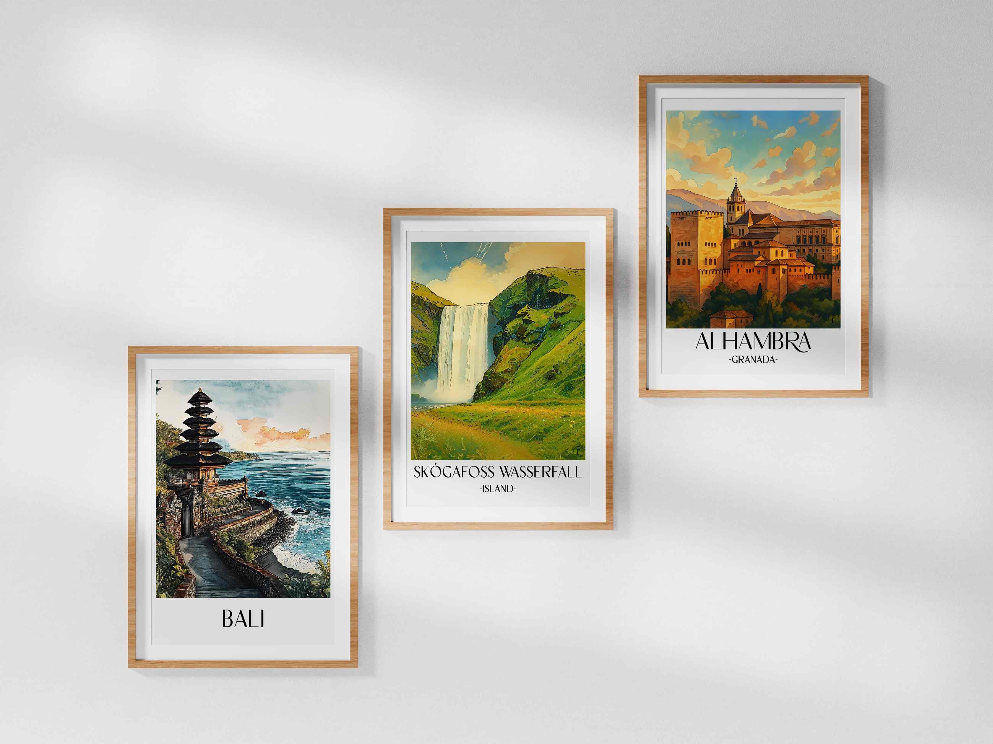 skógafoss-wasserfall-island-island-poster-aquarell