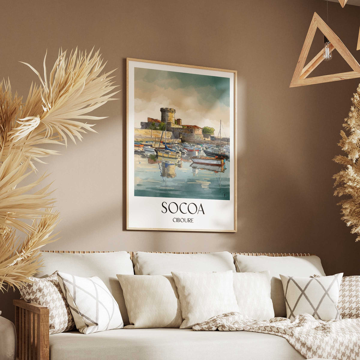 socoa-ciboure-frankreich-poster-aquarell