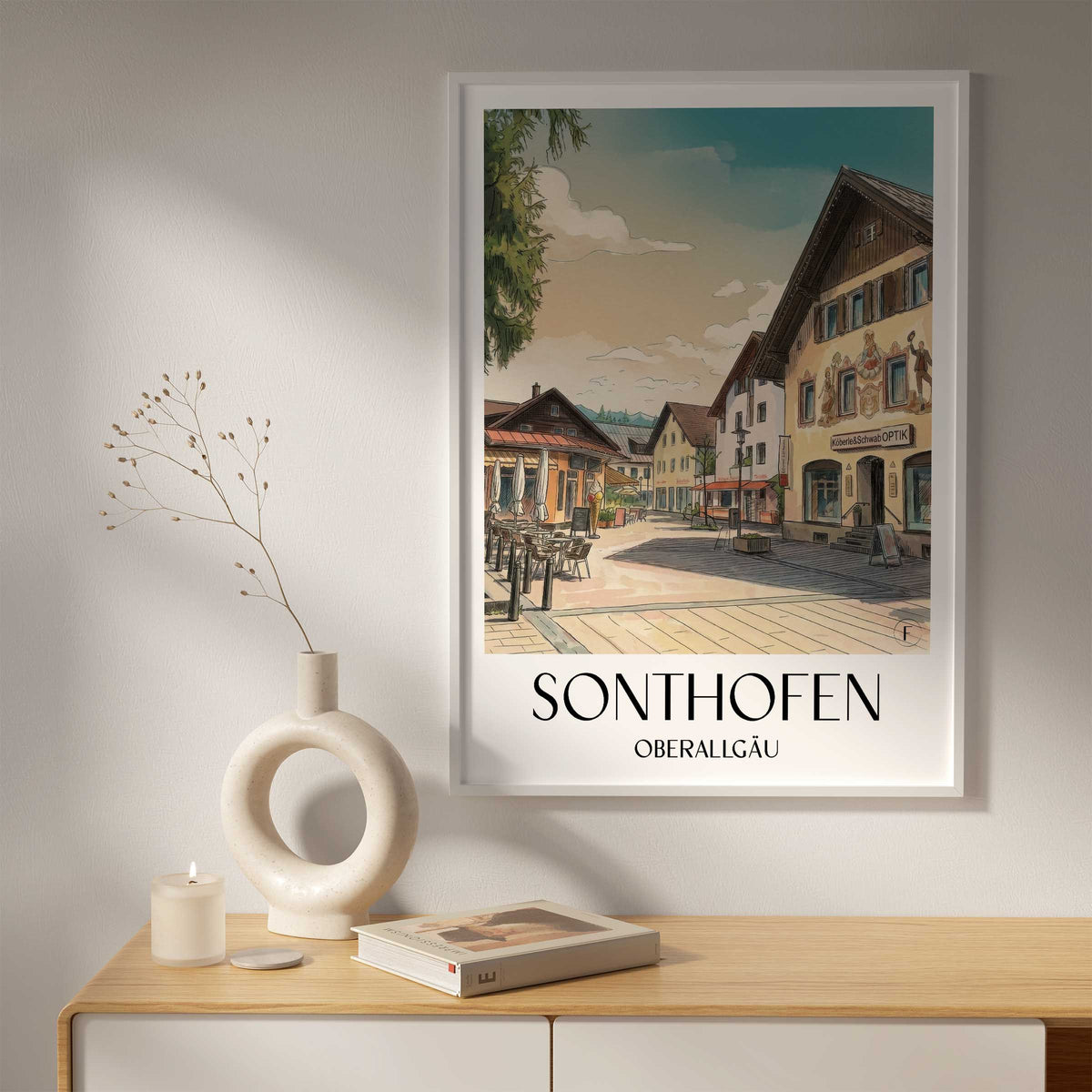 sonthofen-oberallgäu-deutschland-poster-aquarell