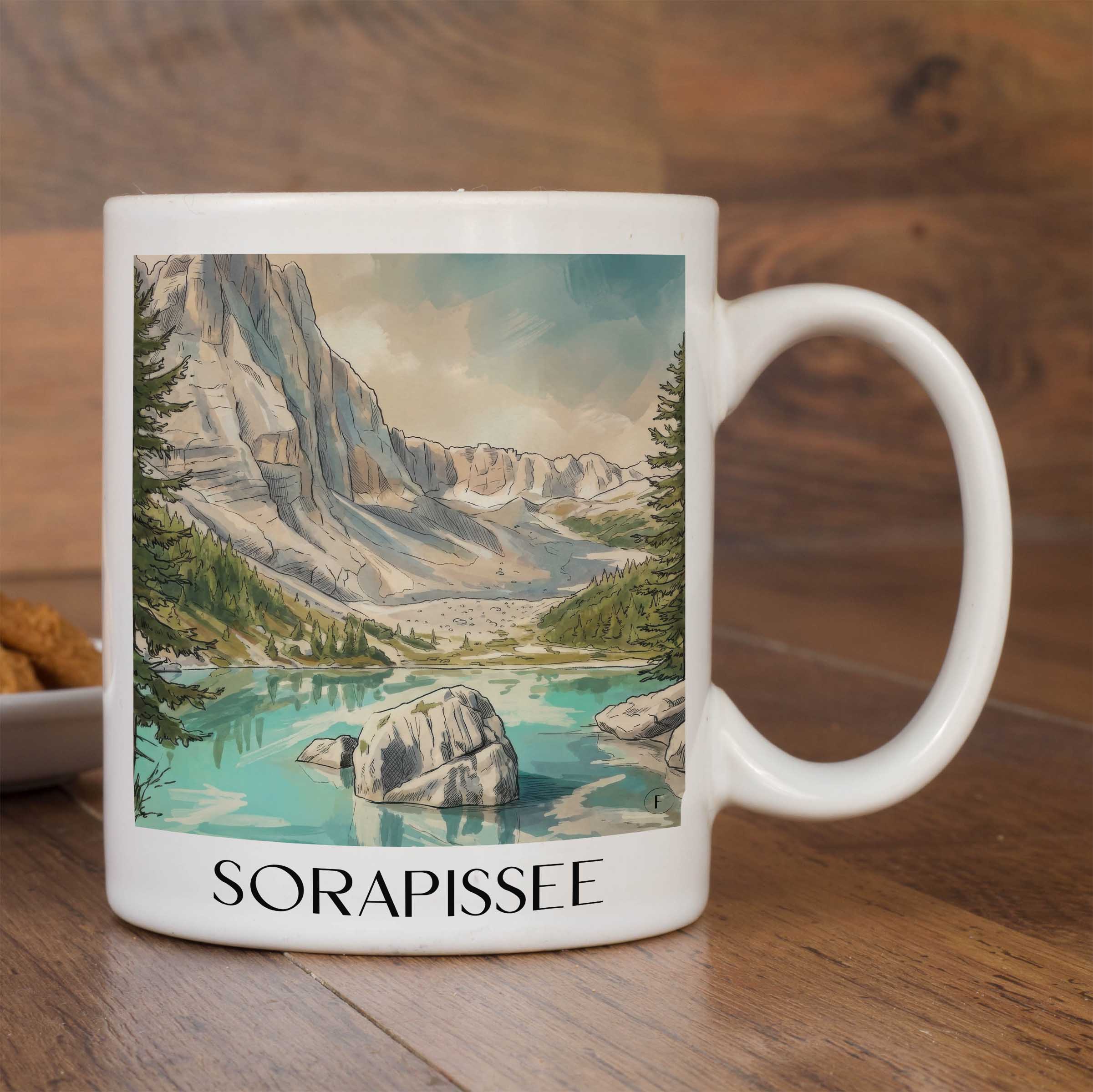 sorapissee-dolomiten-italien-kaffeebecher-aquarell