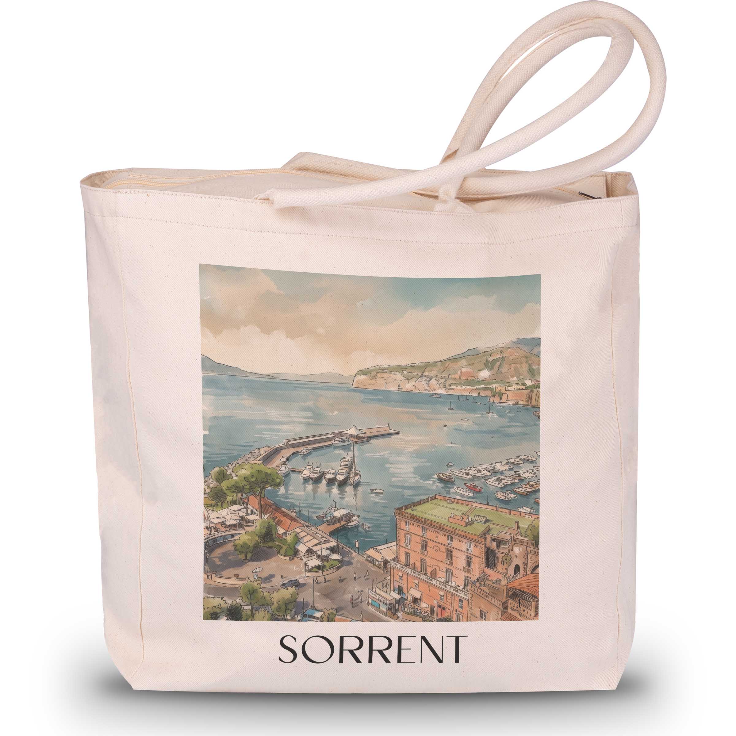 sorrent-kampanien-italien-einkaufstasche-aquarell