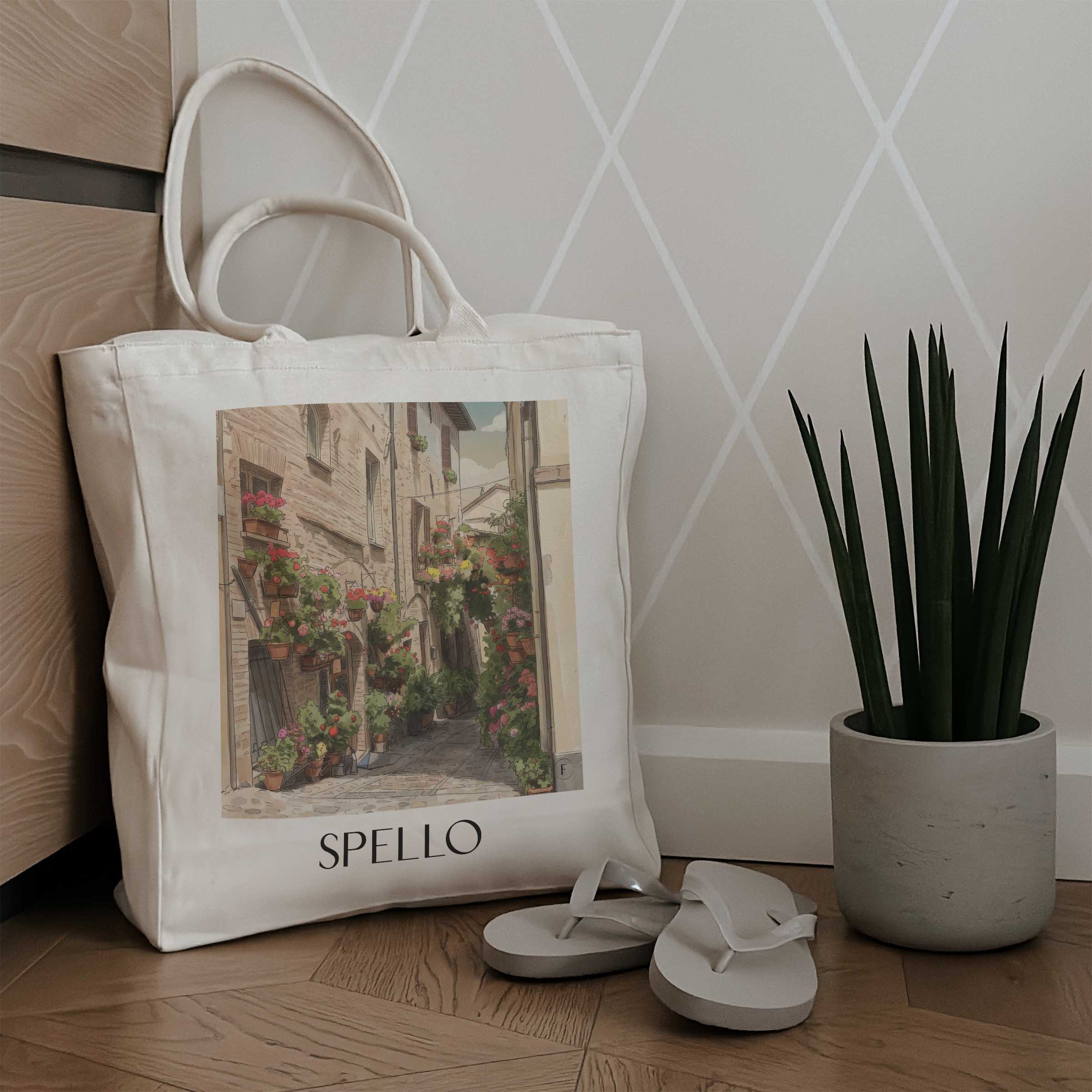 spello-umbrien-italien-einkaufstasche-aquarell