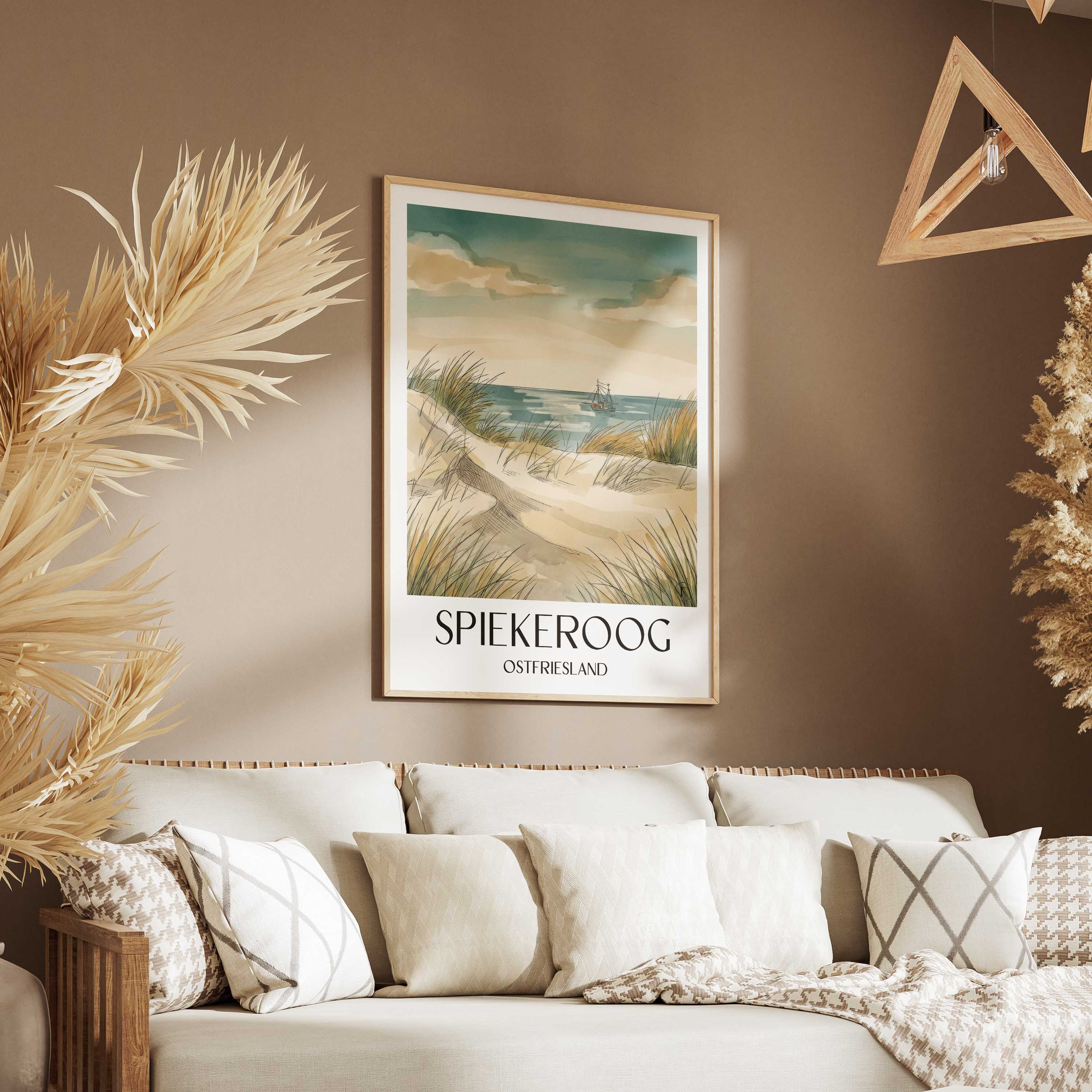 spiekeroog-ostfriesland-deutschland-poster-aquarell