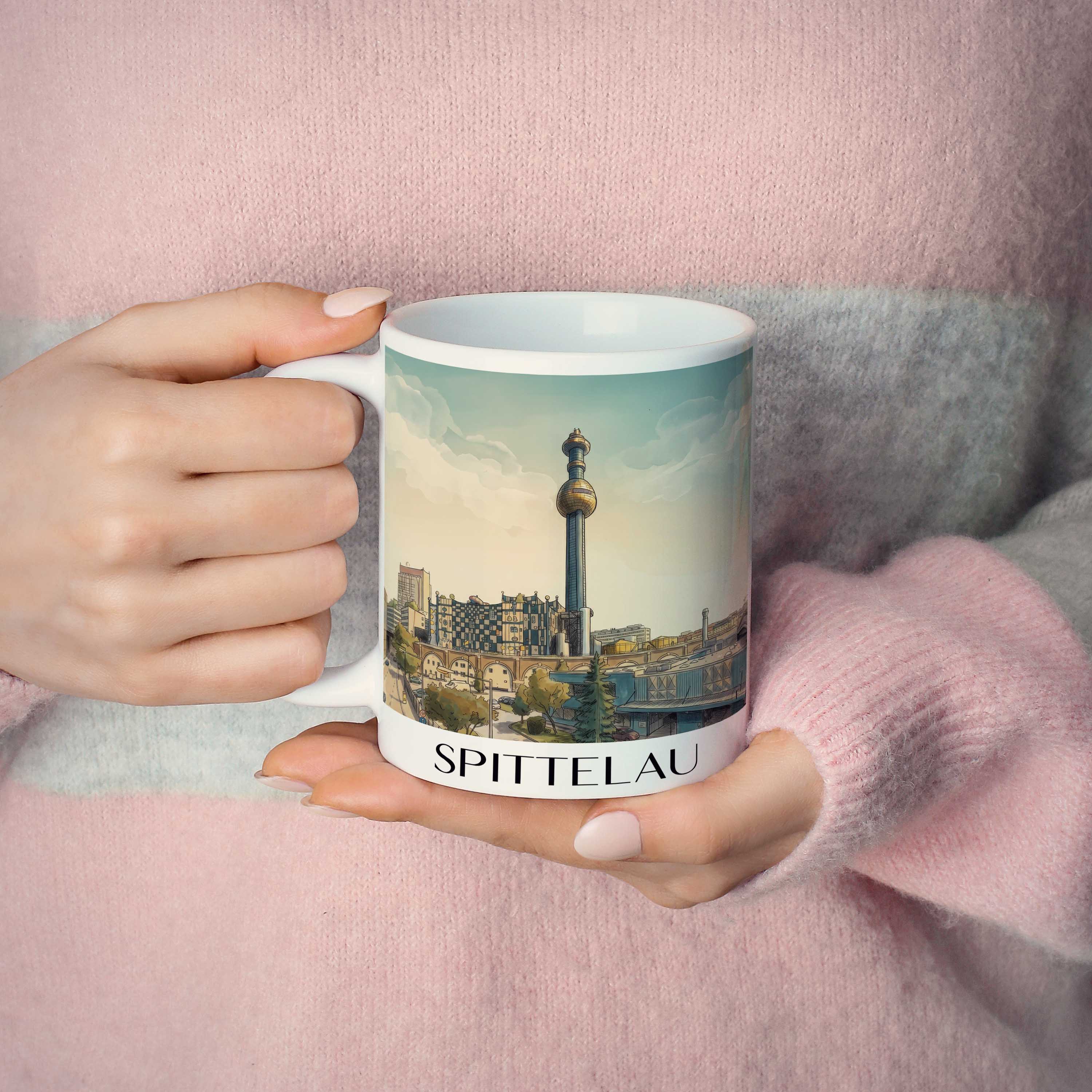 spittelau-wien-österreich-kaffeebecher-aquarell
