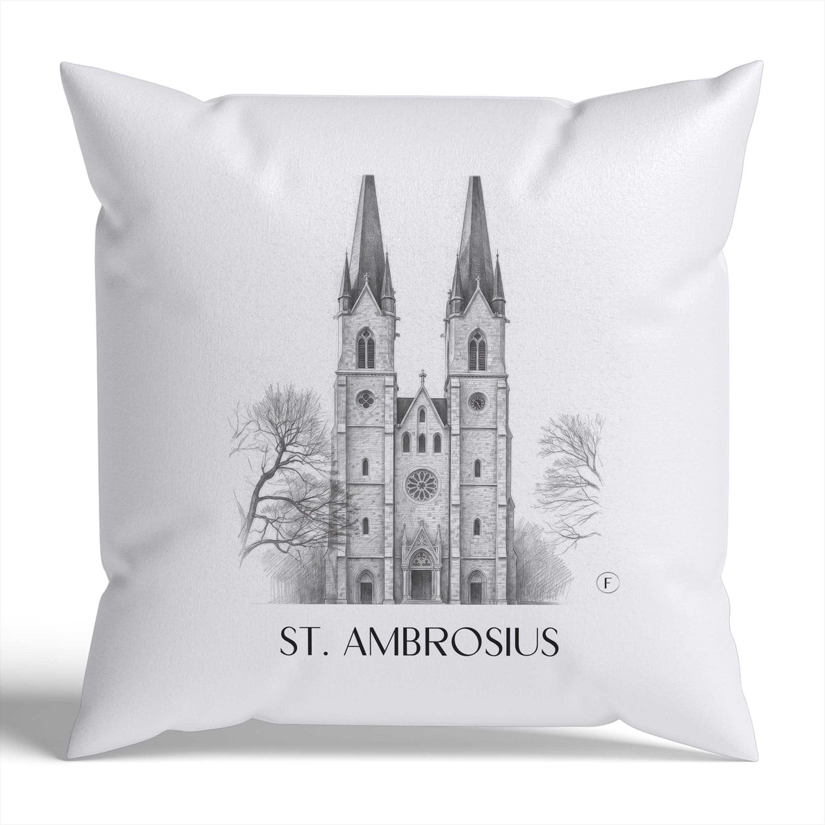st.-ambrosius-magdeburg-deutschland-kissenbezug-bleistift-zeichnung-drawing