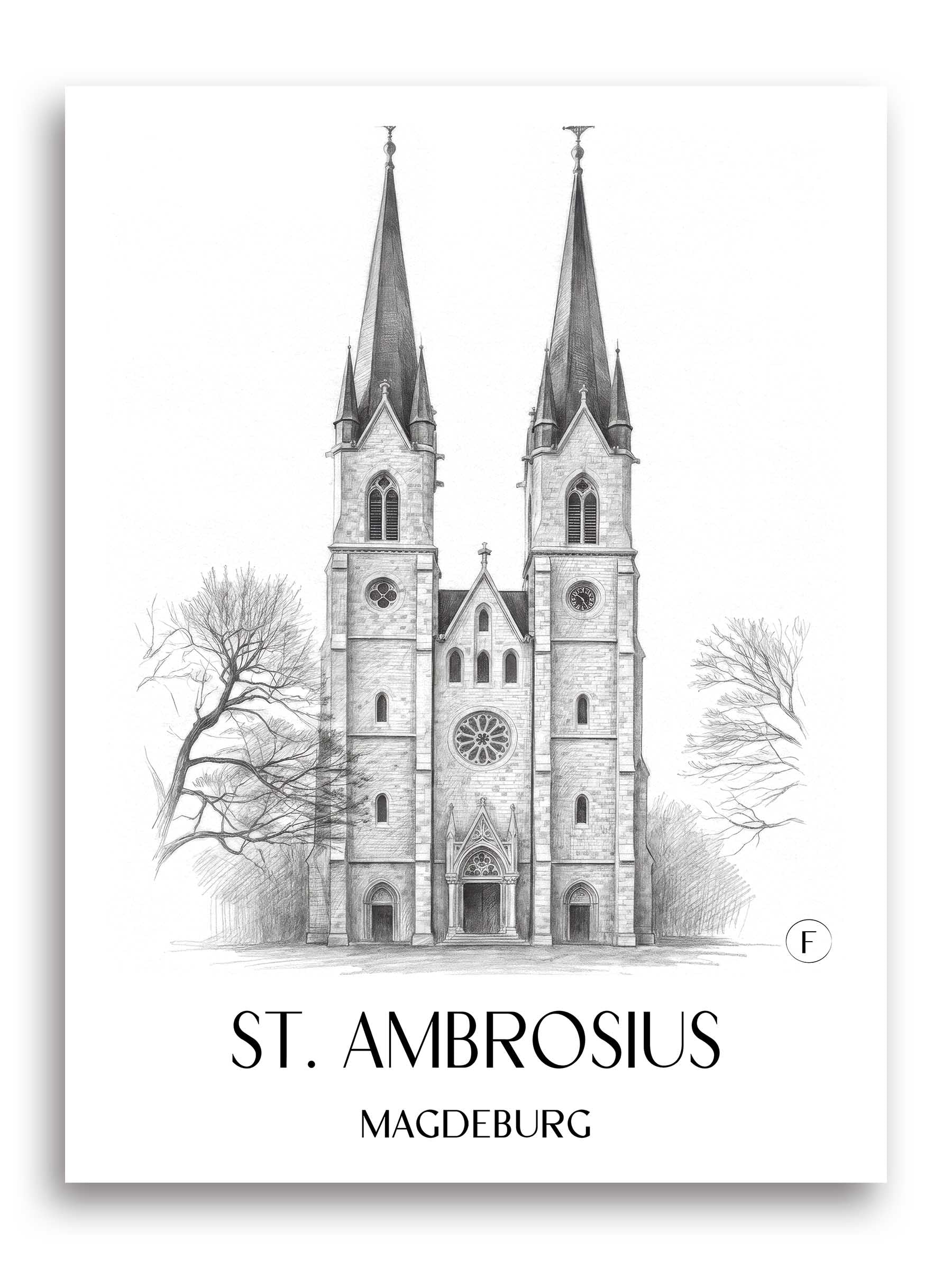 st.-ambrosius-magdeburg-deutschland-poster-bleistift-zeichnung-drawing