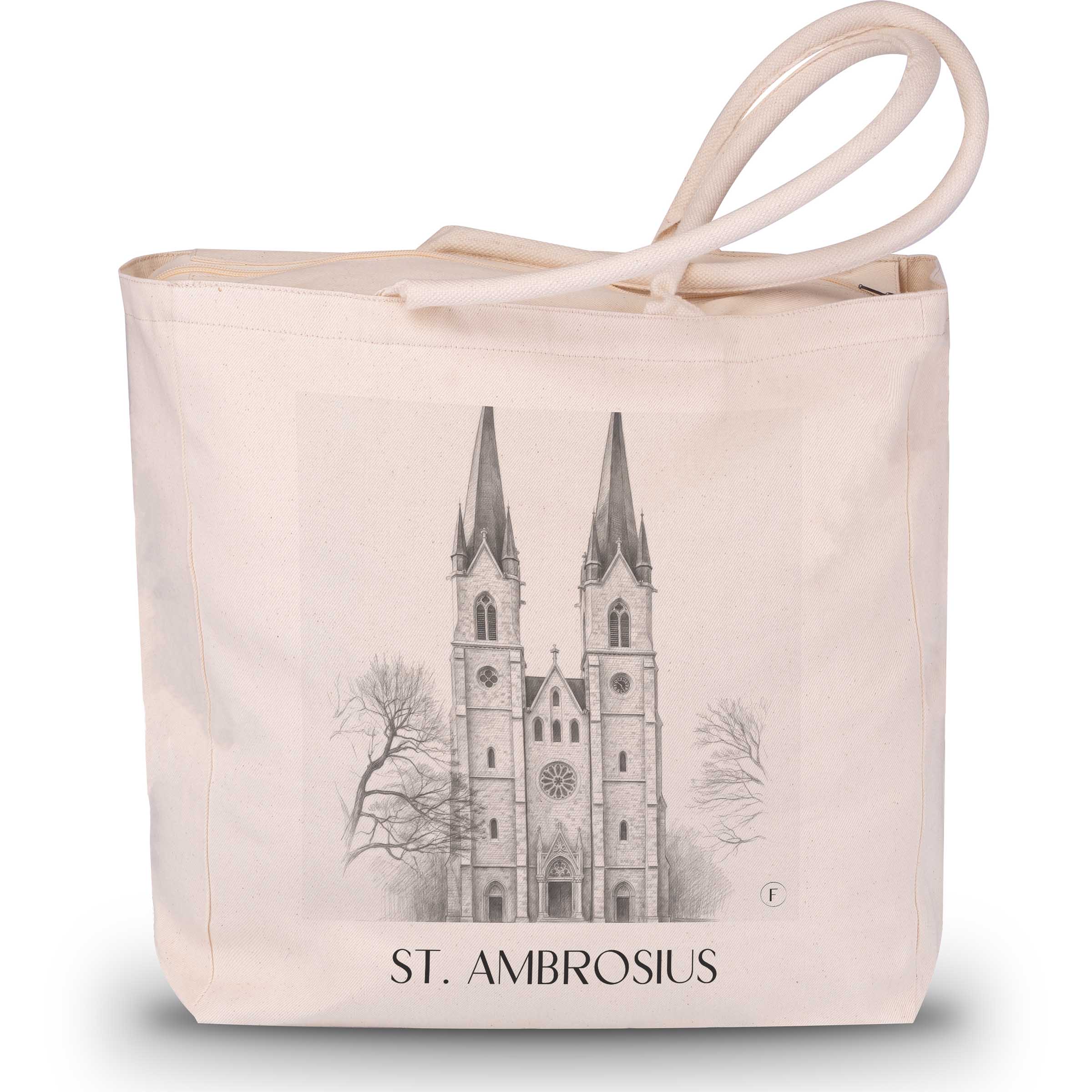 st.-ambrosius-magdeburg-deutschland-einkaufstasche-bleistift-zeichnung-drawing