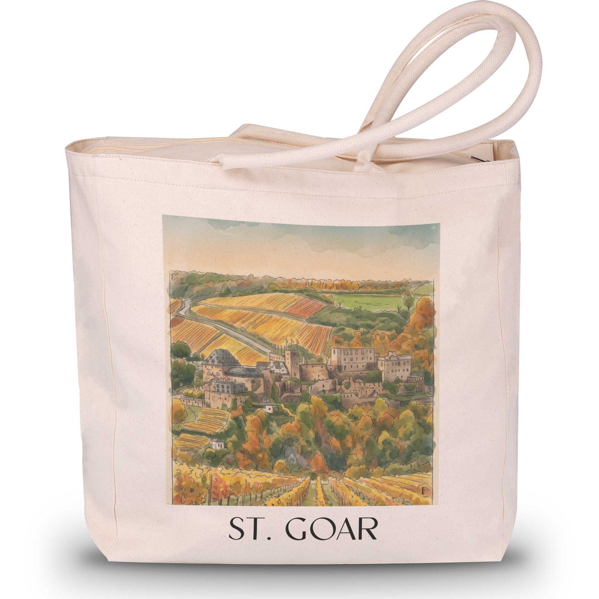 st.-goar-oberes-mittelrheintal-deutschland-einkaufstasche-aquarell