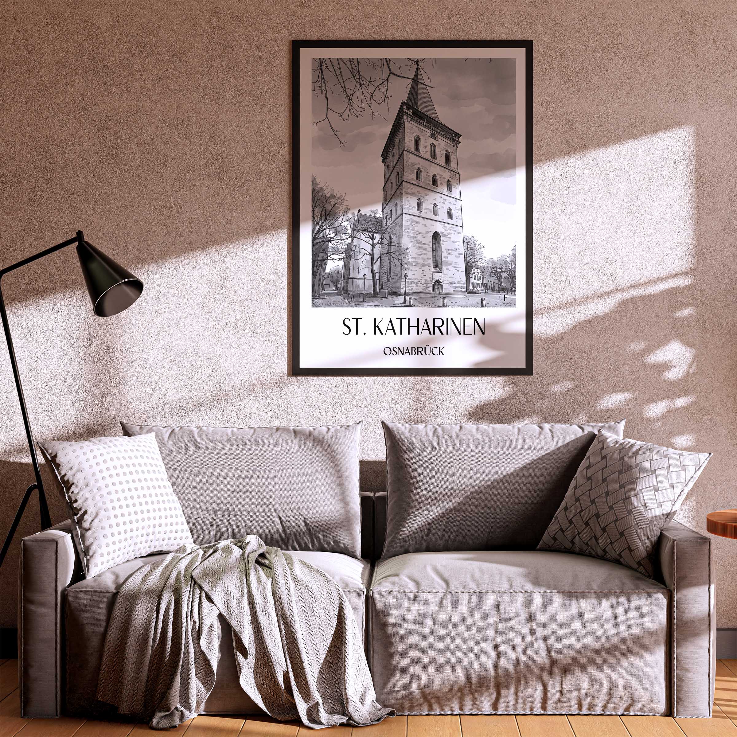 st.-katharinen-osnabrück-deutschland-poster-aquarell-schwarz-weiss