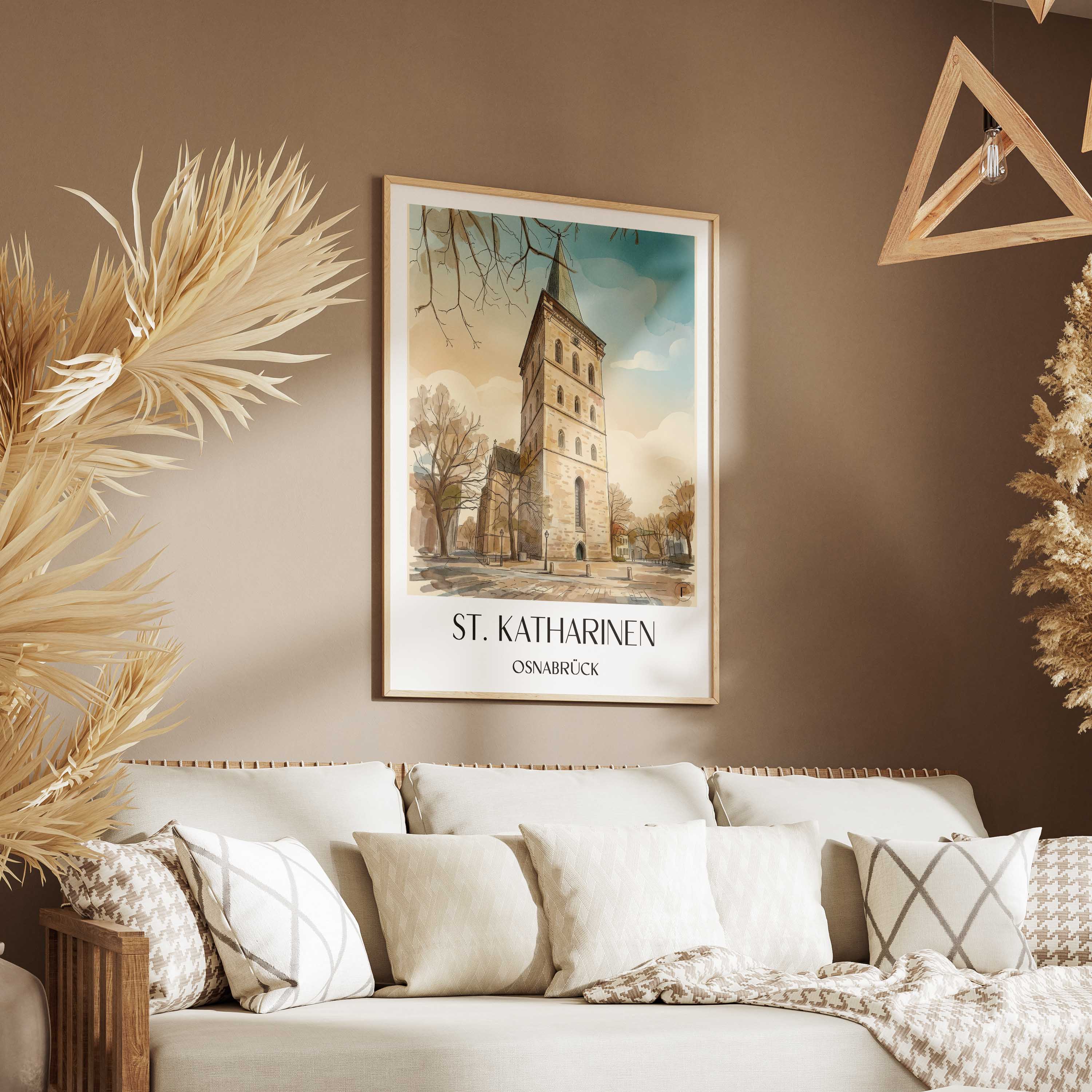 st.-katharinen-osnabrück-deutschland-poster-aquarell