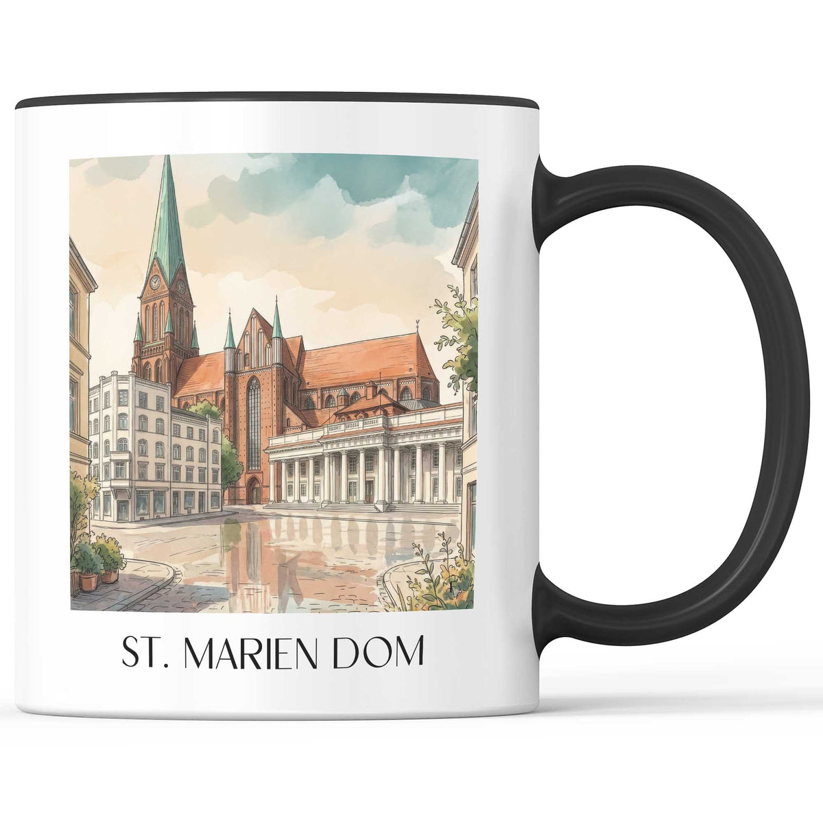 st.-marien-dom-schwerin-deutschland-kaffeebecher-aquarell