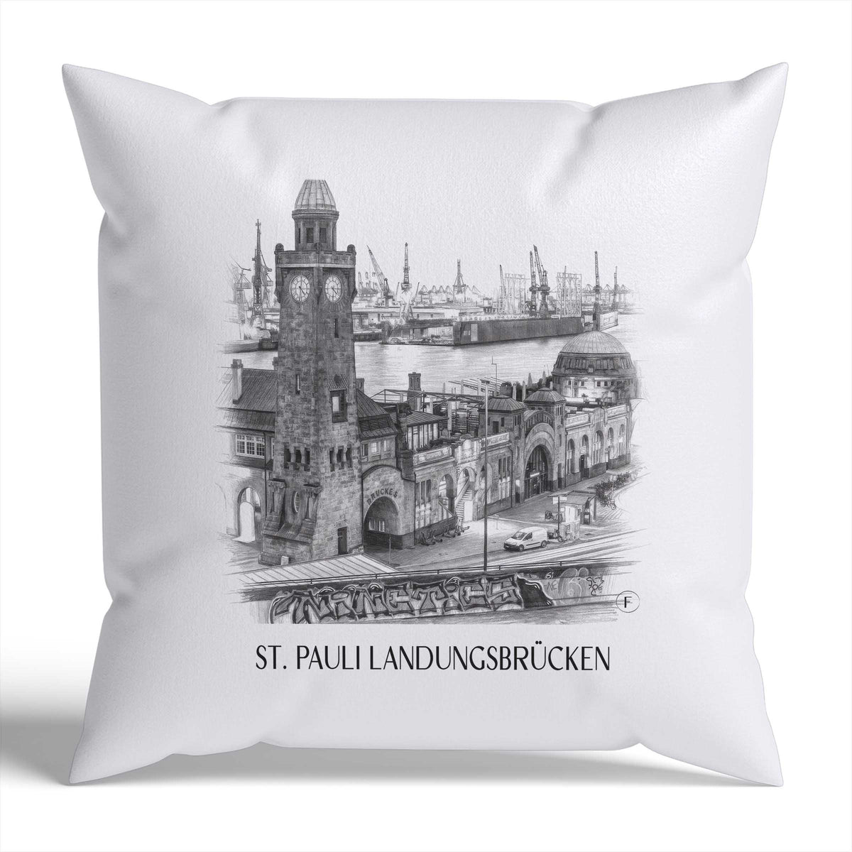 st.-pauli-landungsbrücken-hamburg-deutschland-kissenbezug-bleistift-zeichnung-drawing