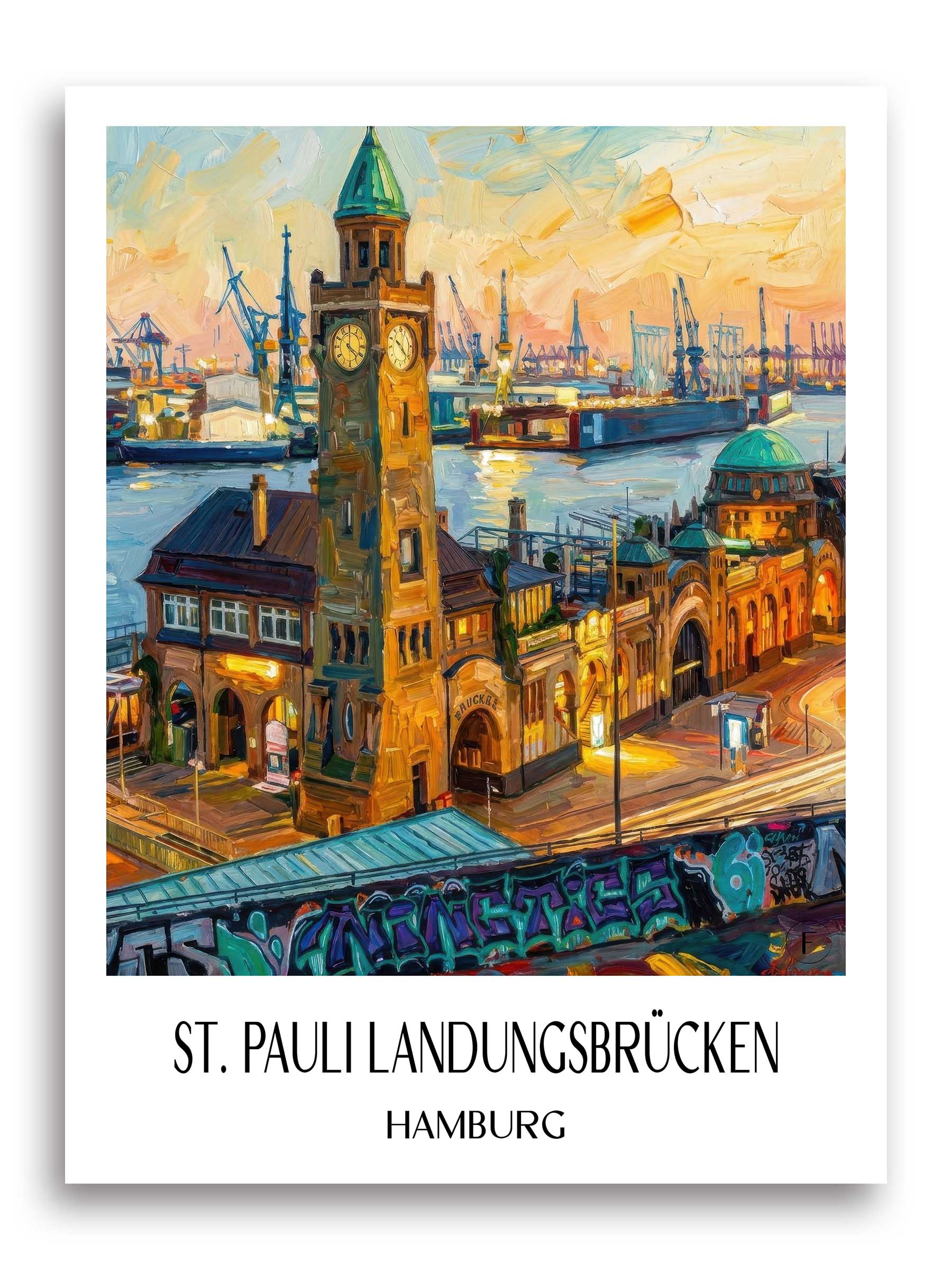 st.-pauli-landungsbrücken-hamburg-deutschland-poster-oil-painting-oelgemaelde
