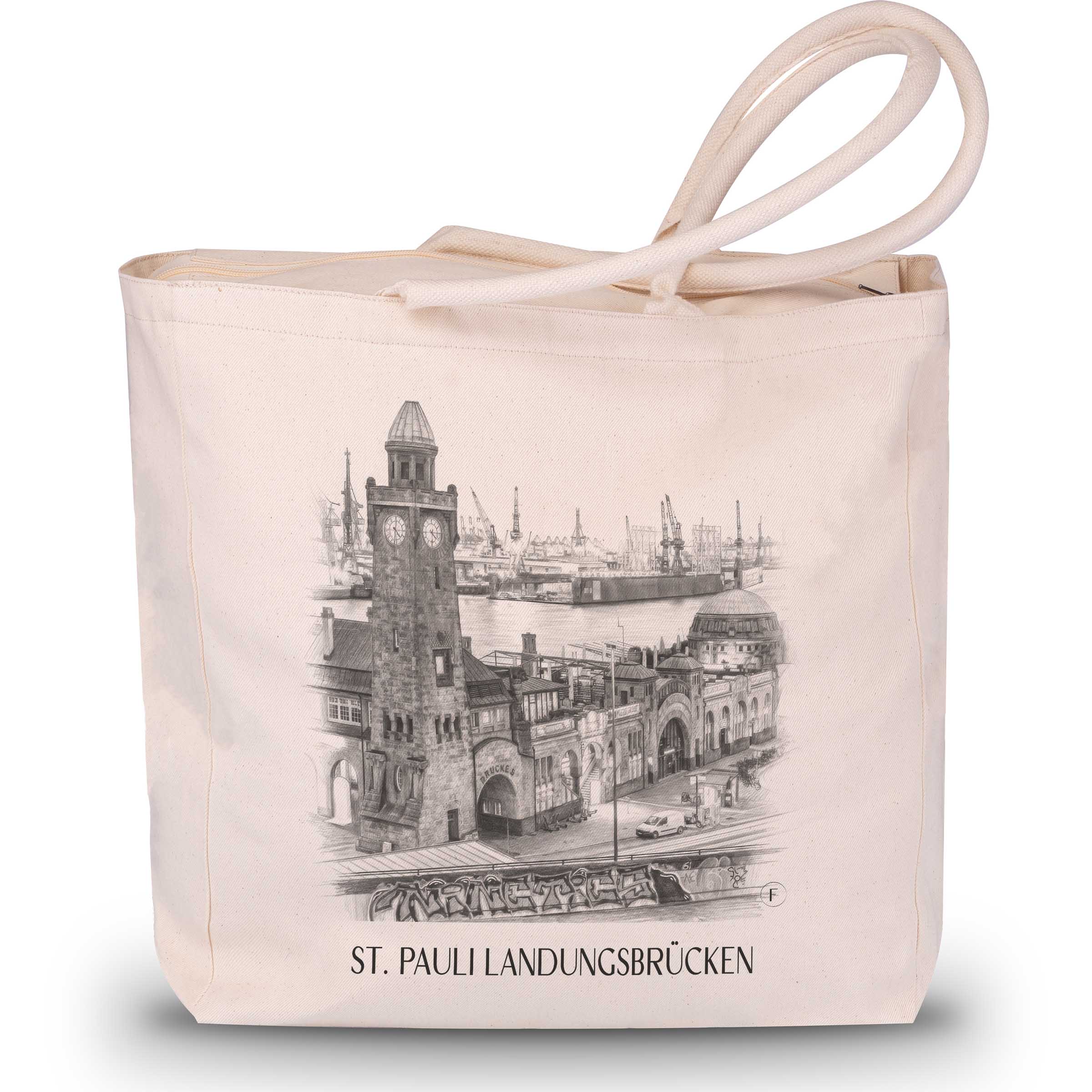 st.-pauli-landungsbrücken-hamburg-deutschland-einkaufstasche-bleistift-zeichnung-drawing