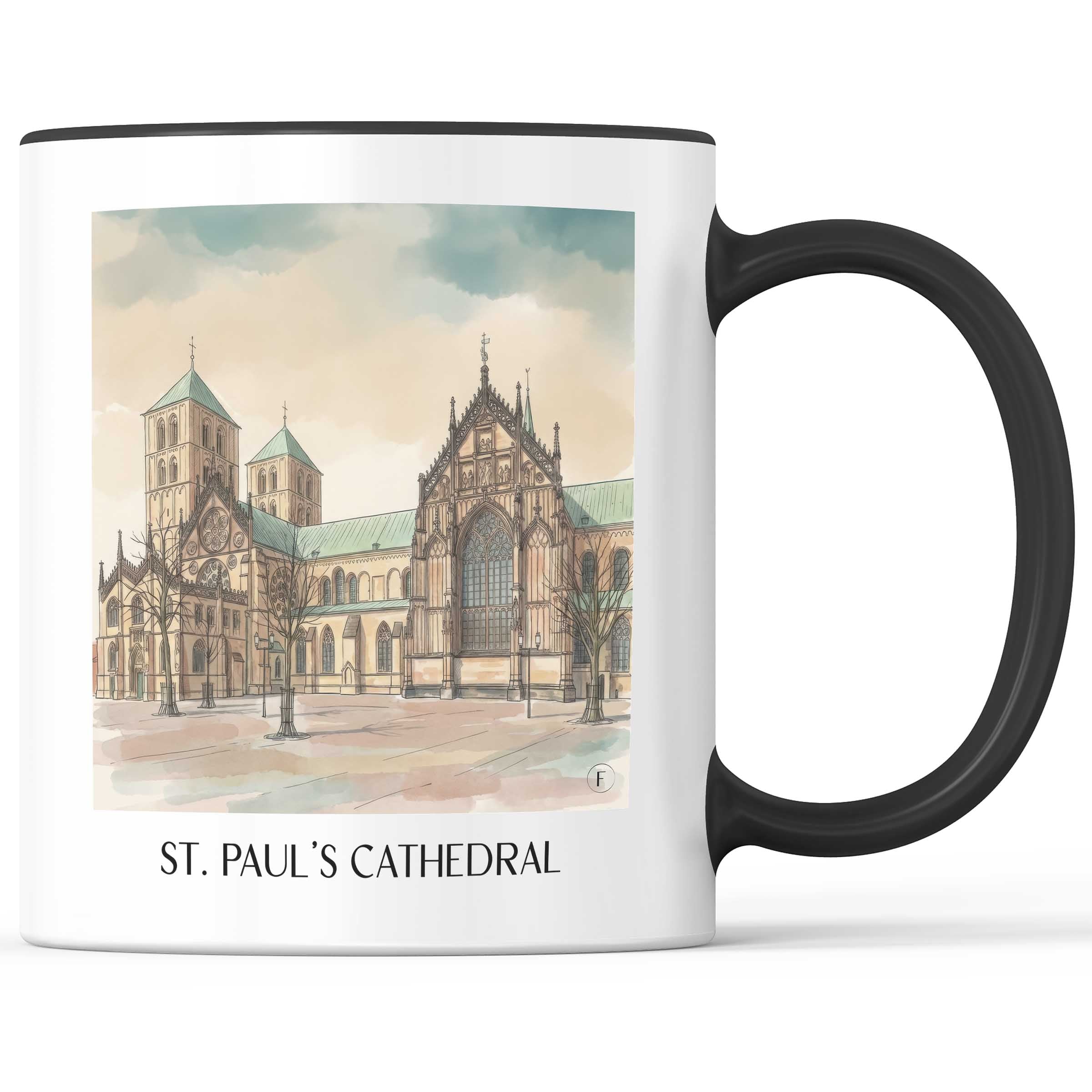 St. Paulus Dom Kaffeebecher - Münster - Deutschland und Deutschland Becher - Kaffeetasse im Aquarell Stil - favplace