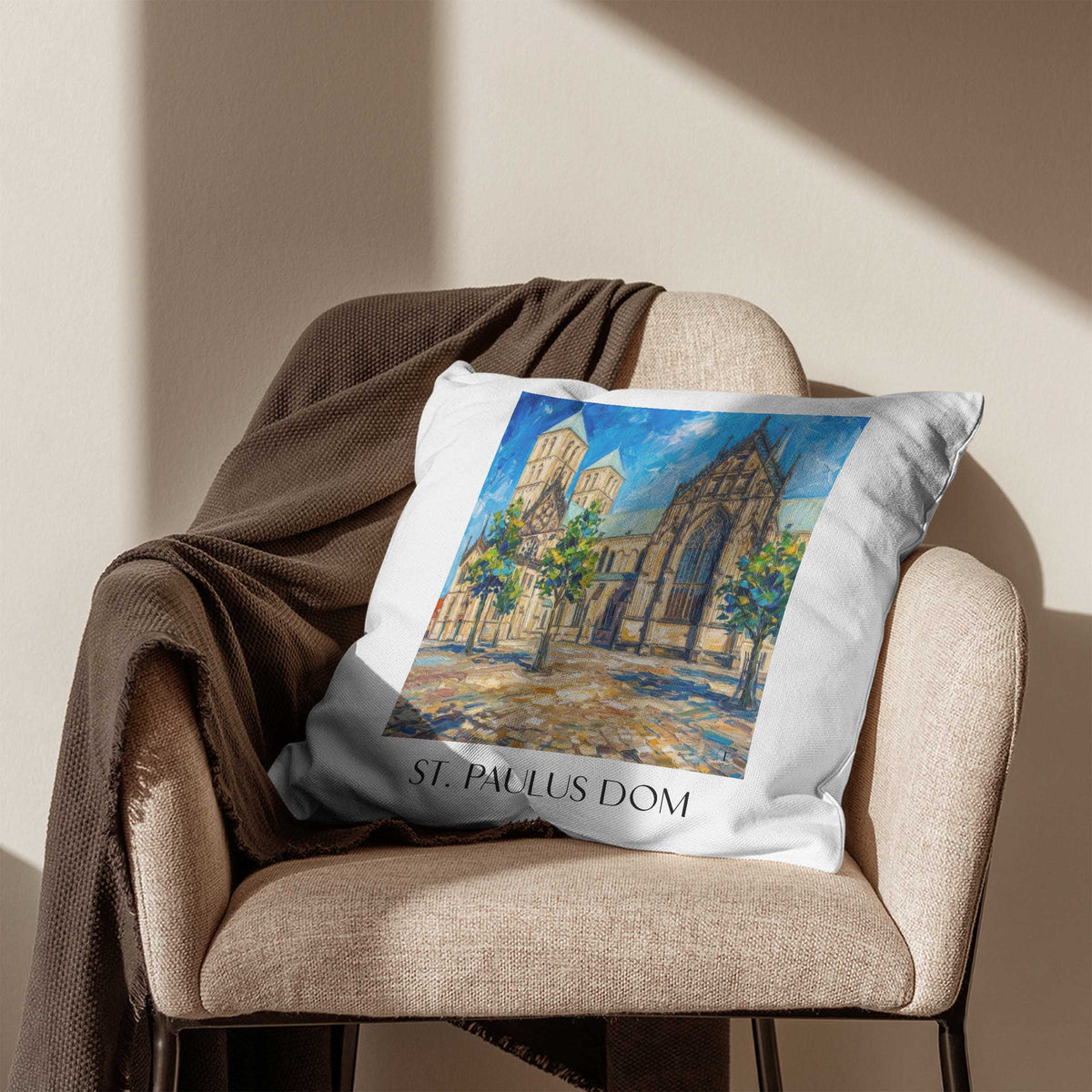 st.-paulus-dom-münster-deutschland-kissenbezug-oil-painting-oelgemaelde
