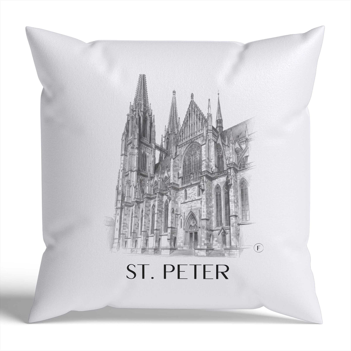 st.-peter-regensburg-deutschland-kissenbezug-bleistift-zeichnung-drawing