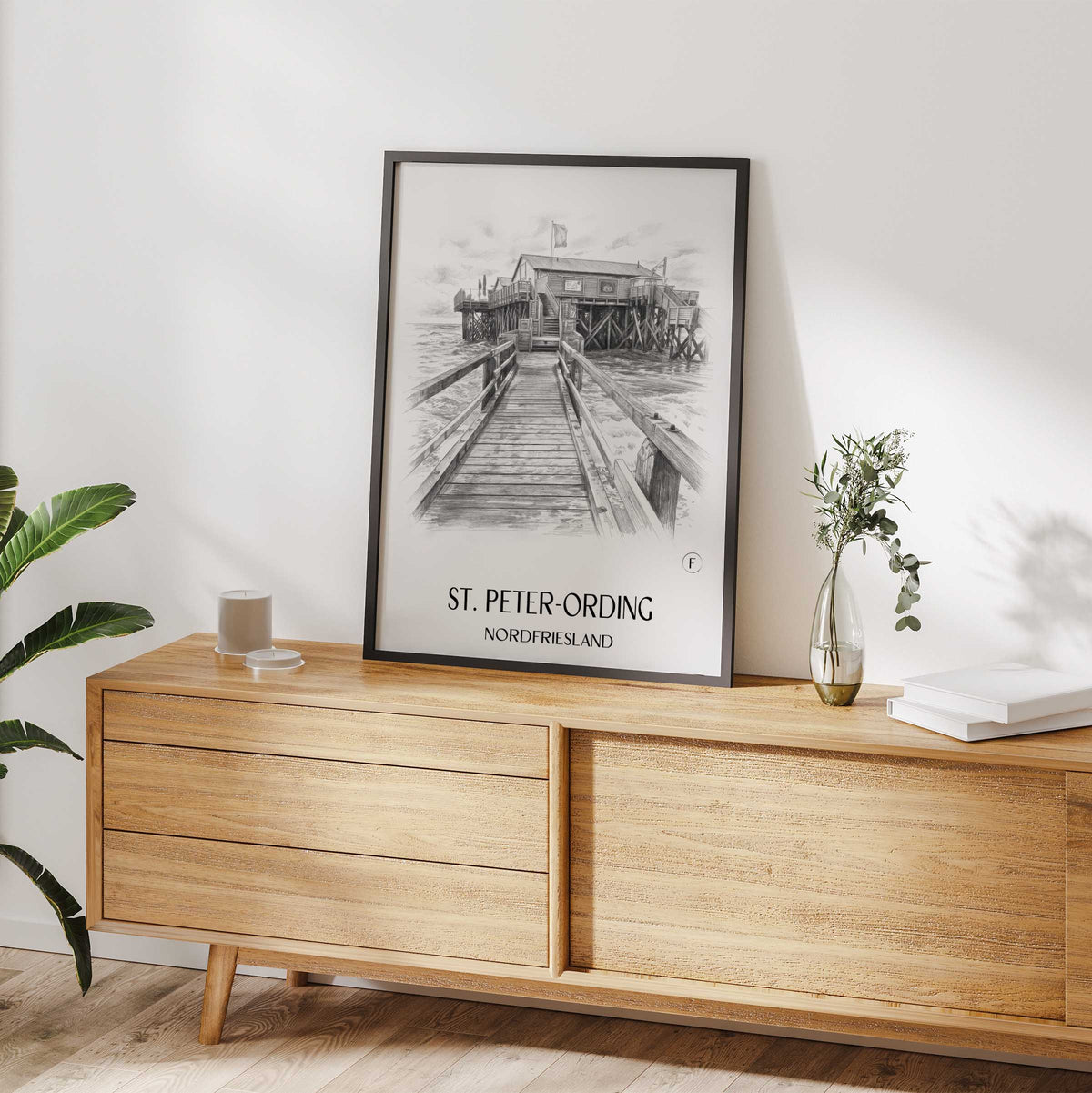 st.-peter-ording-nordfriesland-deutschland-poster-bleistift-zeichnung-drawing
