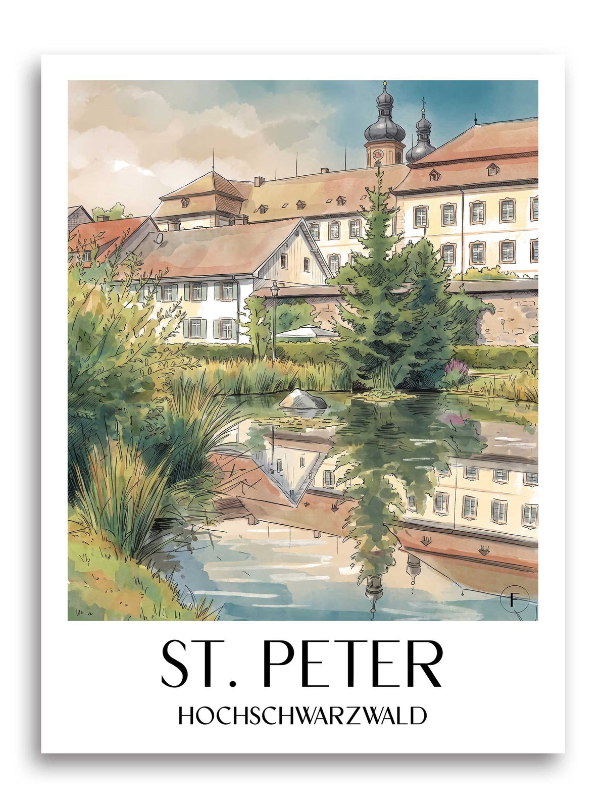 st.-peter-hochschwarzwald-deutschland-poster-aquarell