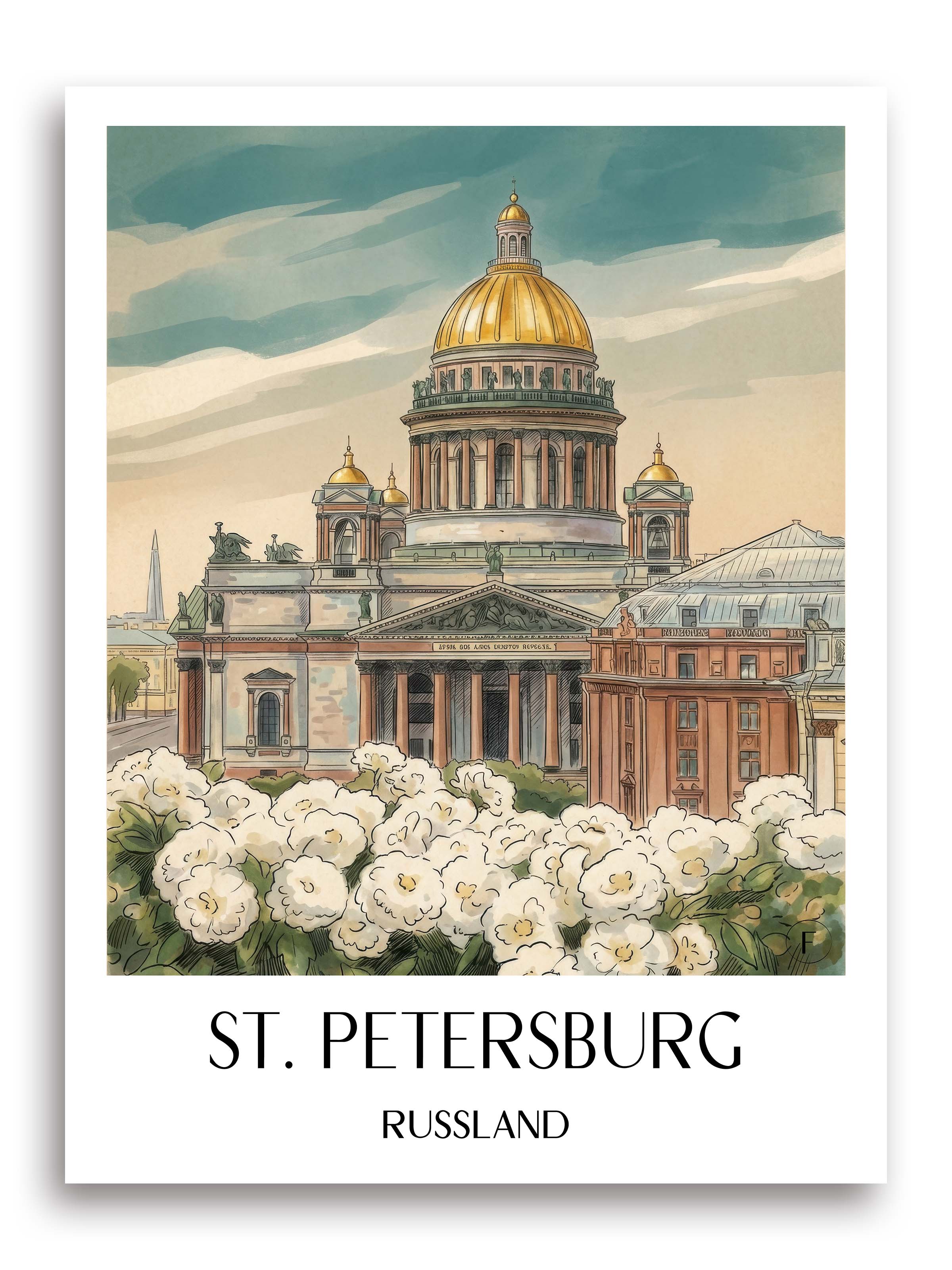 st.-petersburg-russland-poster-aquarell